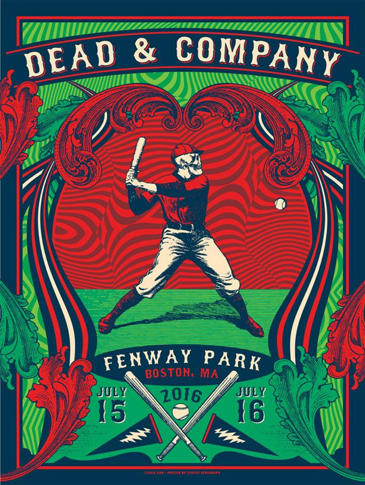 Pôster de Dead & Company 2016-07-15 Fenway Park, Boston, MA