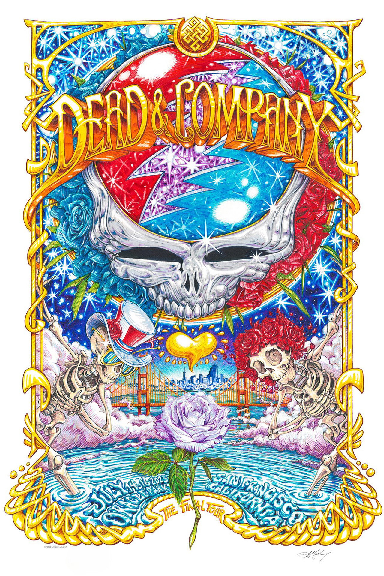 Pôster de Dead & Company: 2023-07-14 Oracle Park, San Francisco, CA, USA