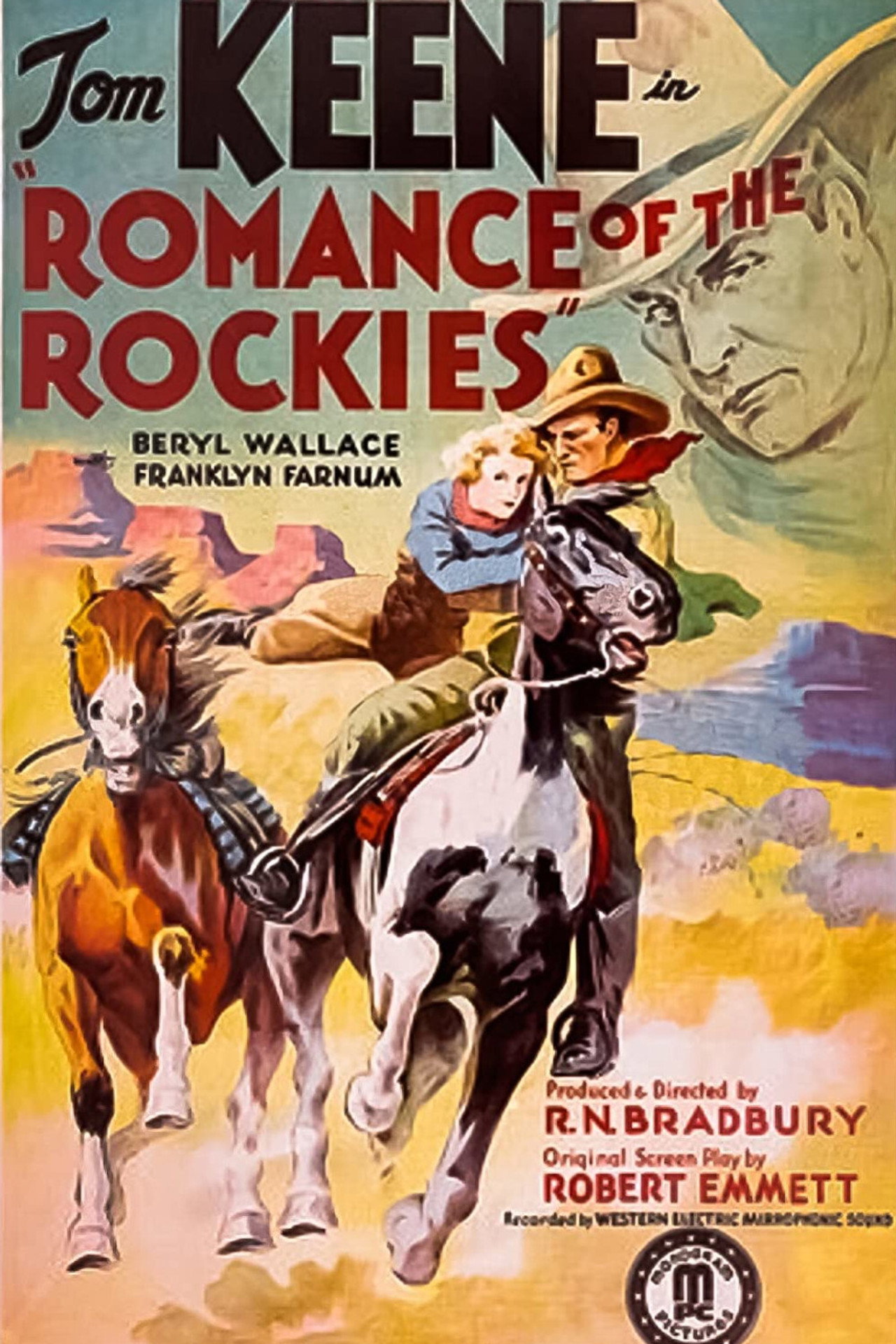 Pôster de Romance of the Rockies