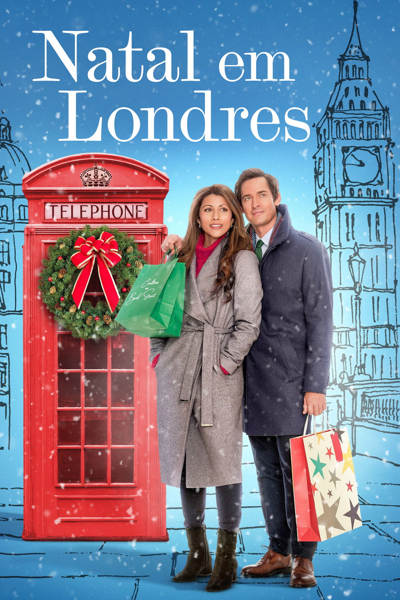 Pôster de Natal em Londres