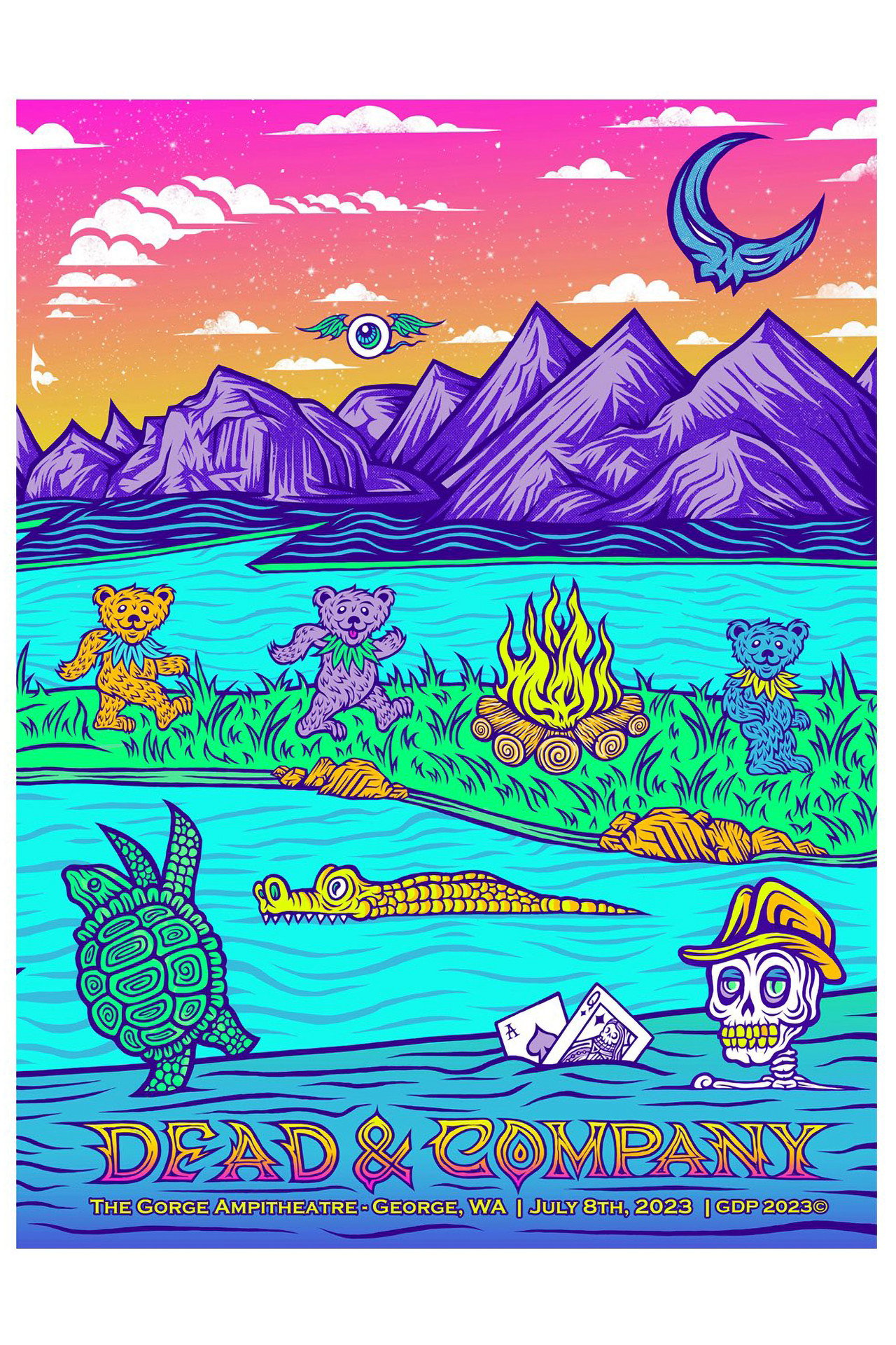 Pôster de Dead & Company: 2023-07-08 The Gorge Amphitheatre, George, WA, USA