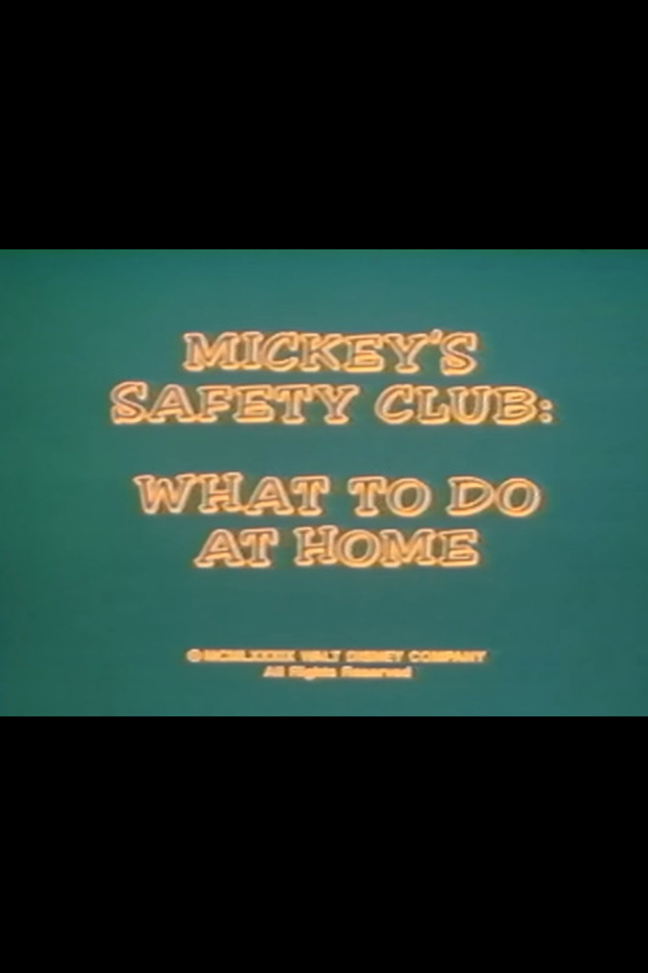 Pôster de Mickey's Safety Club: What to Do at Home