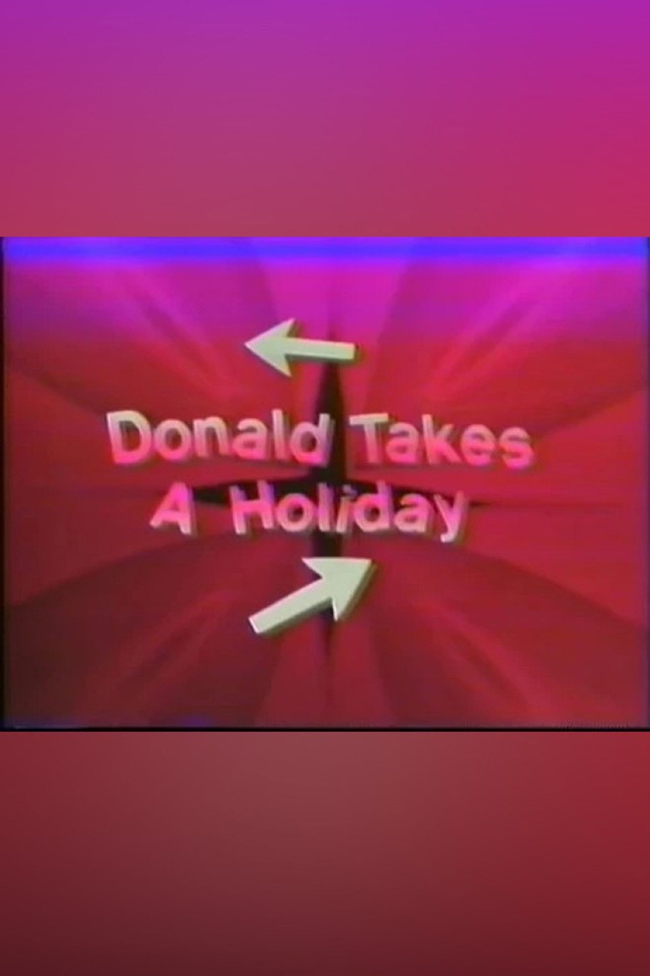Pôster de Donald Takes a Holiday