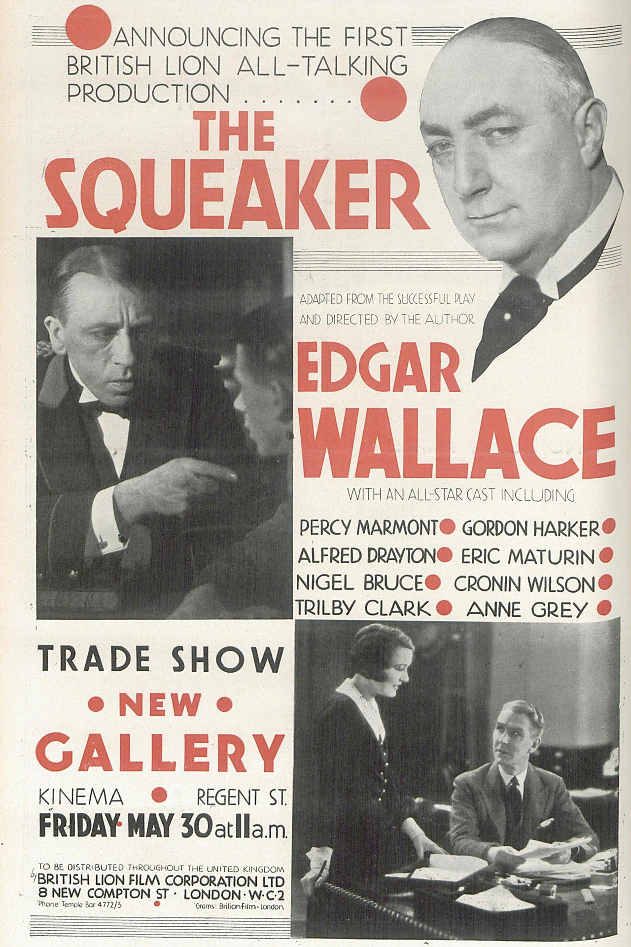 Pôster de The Squeaker