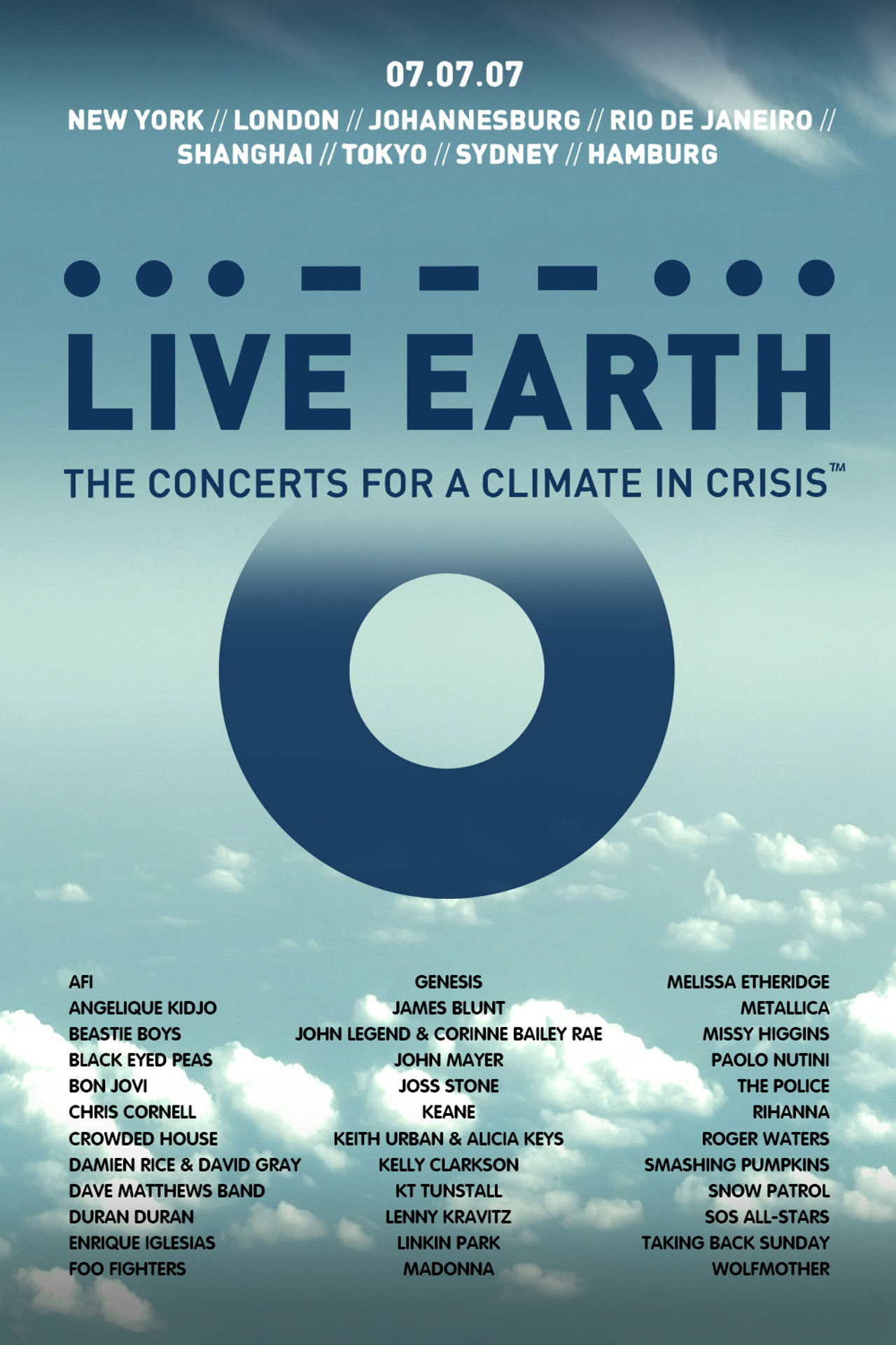 Pôster de Live Earth: A Concert for a Climate in Crisis