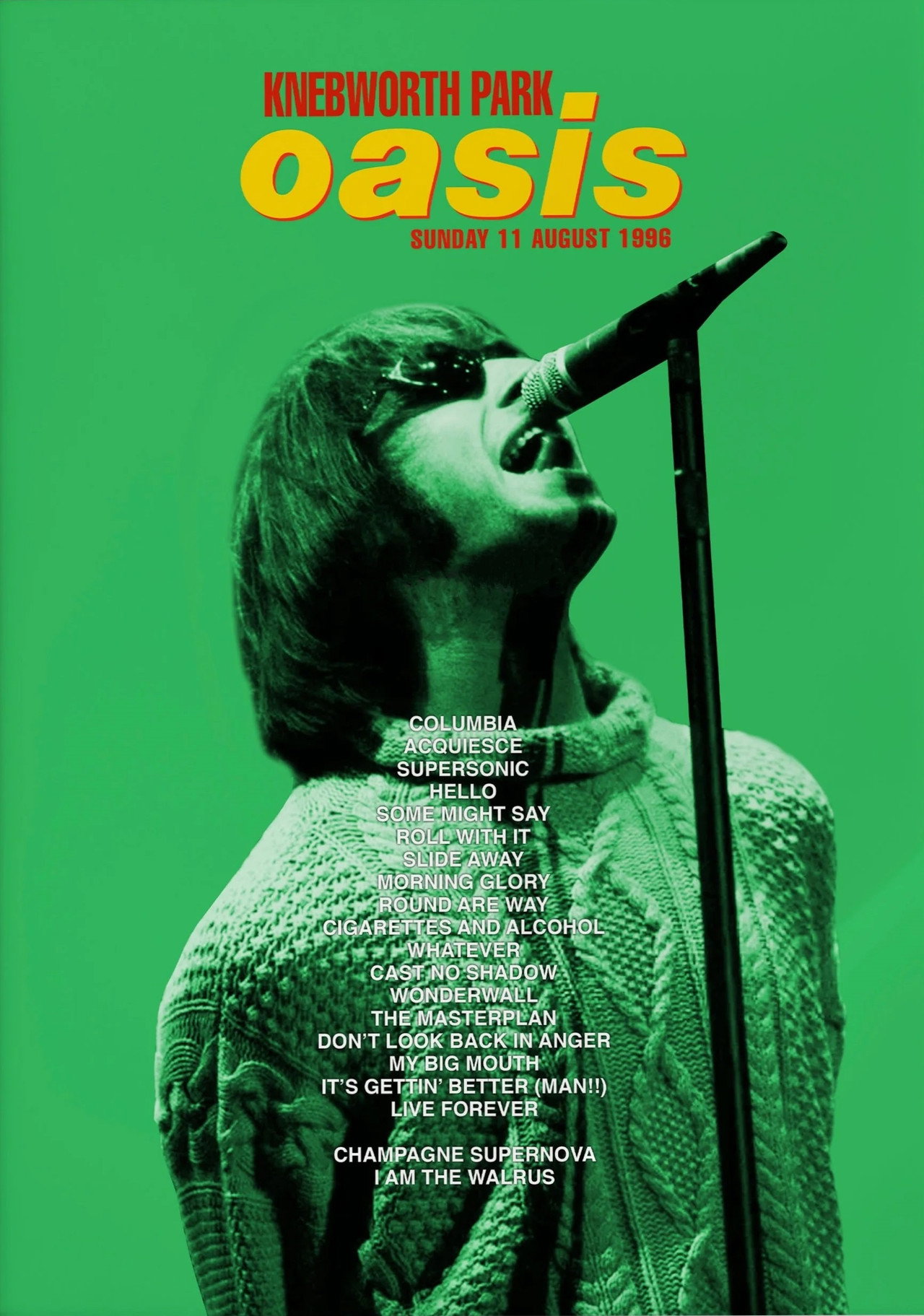 Pôster de Oasis: Second Night Live at Knebworth Park