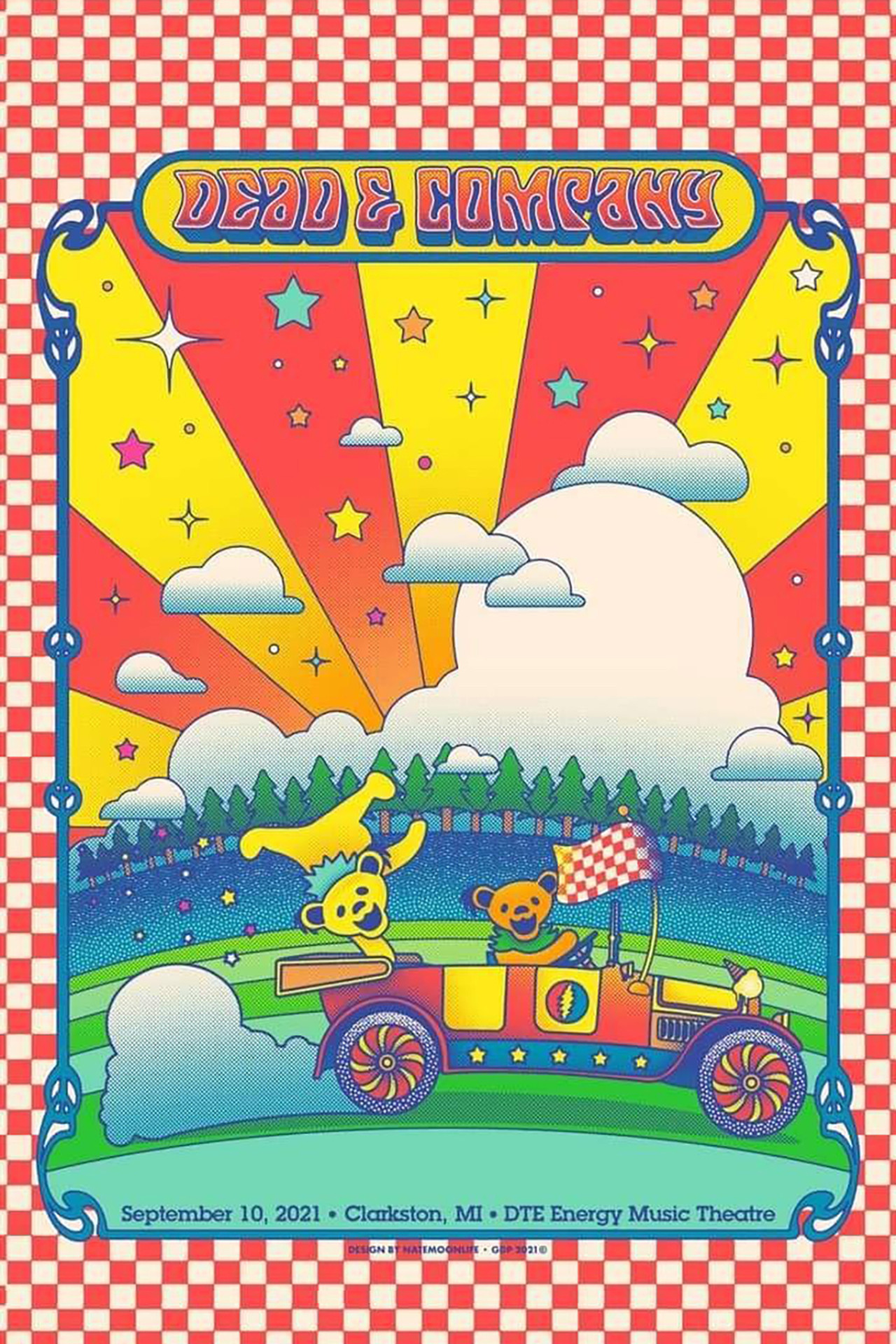 Pôster de Dead & Company: 2021-09-10 DTE Energy Music Theatre, Clarkston, MI