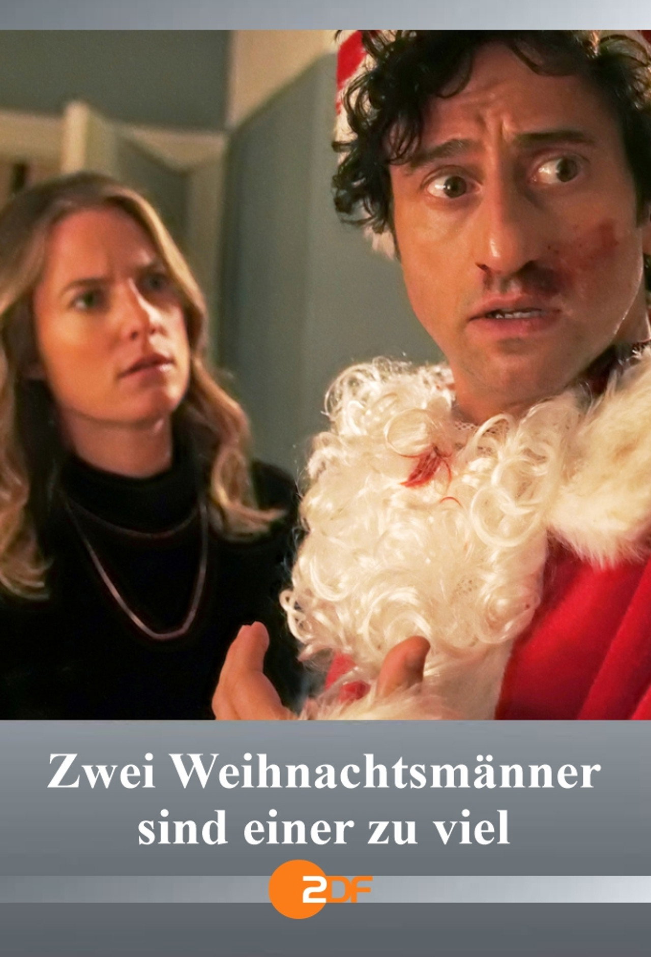 Pôster de Zwei Weihnachtsmänner sind einer zu viel