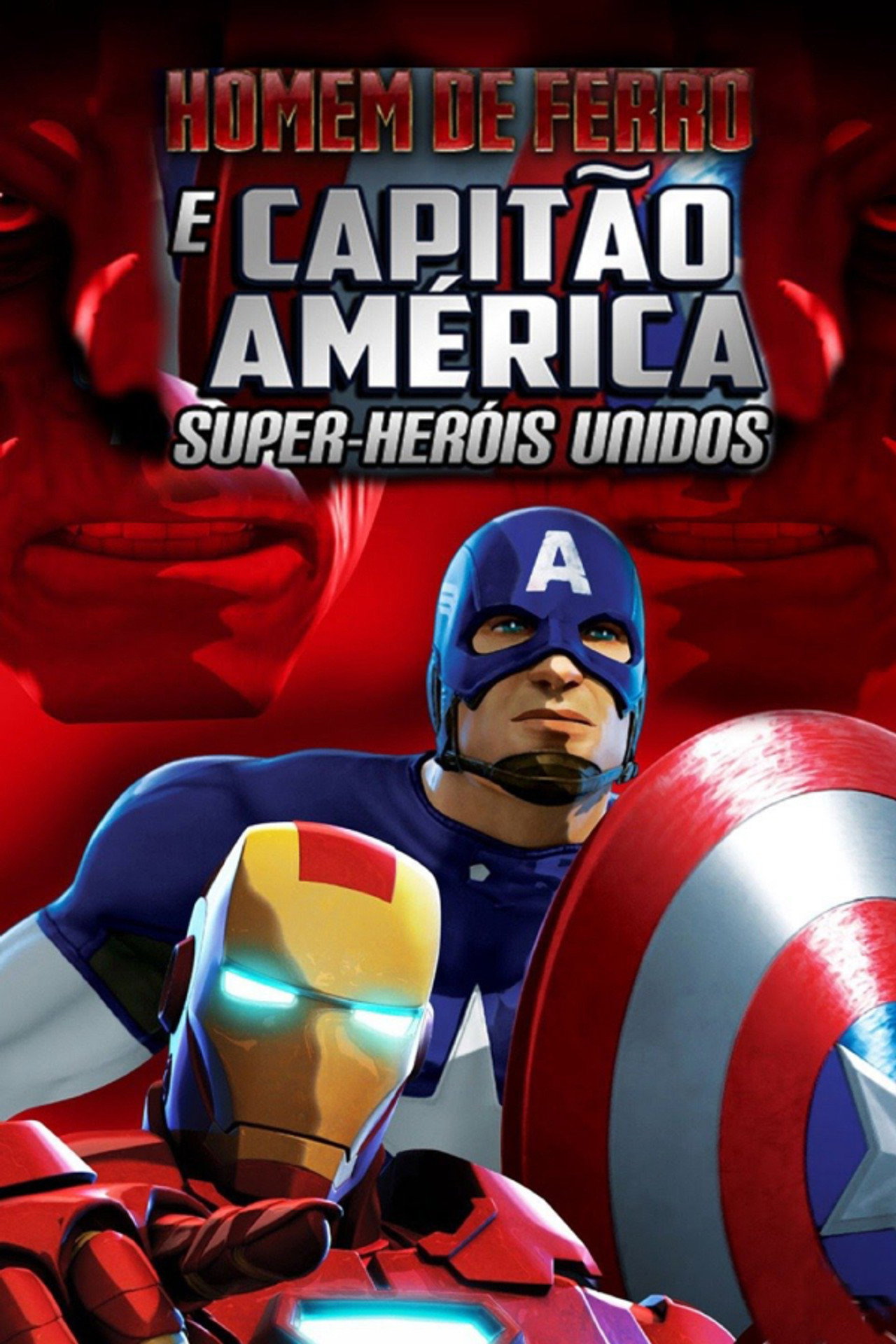 Pôster de Homem de Ferro e Capitão América: Super-Heróis Unidos