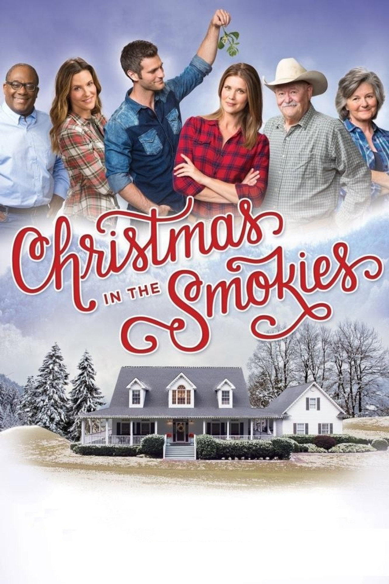 Pôster de Natal nas Montanhas Smoky