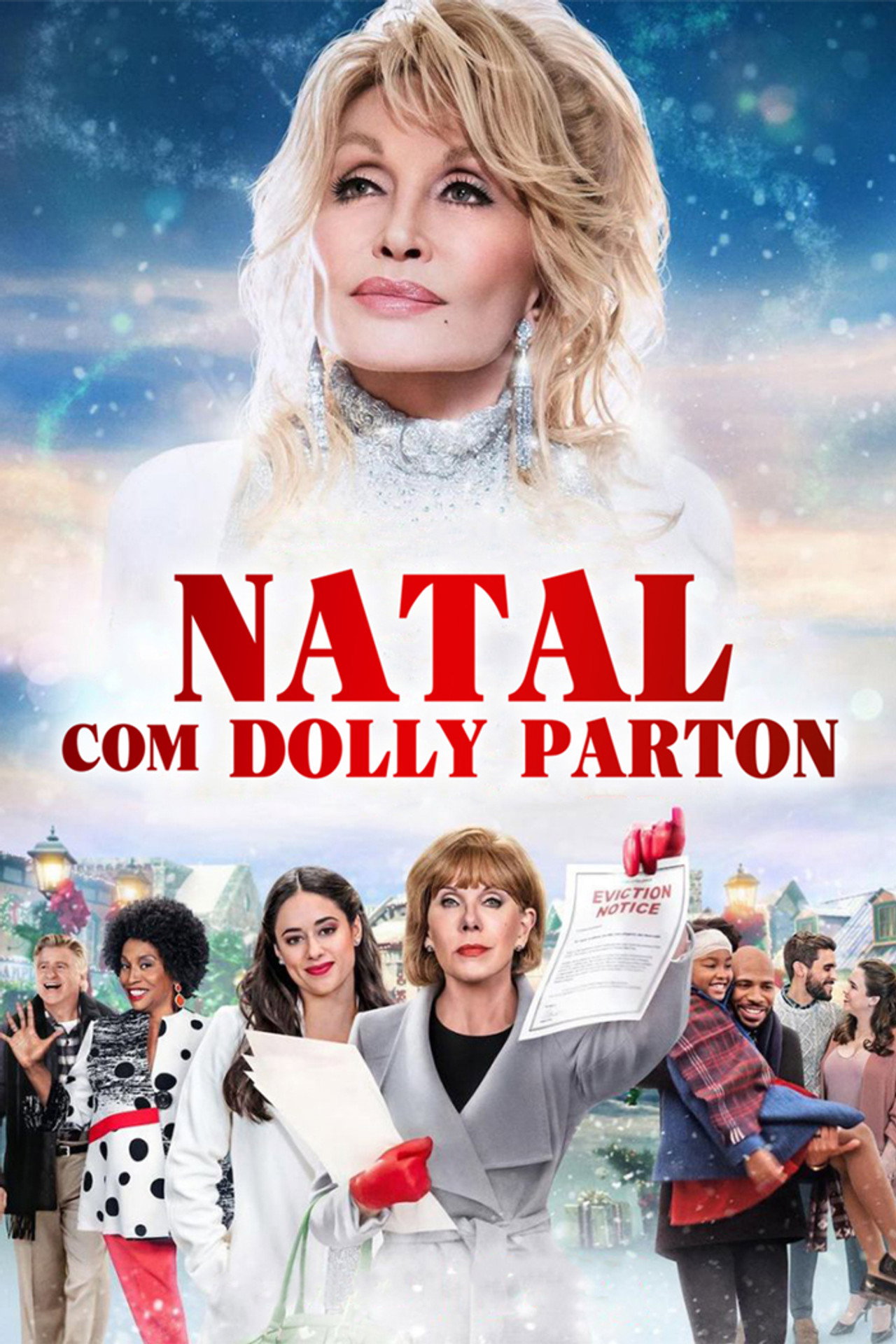 Pôster de Natal com Dolly Parton