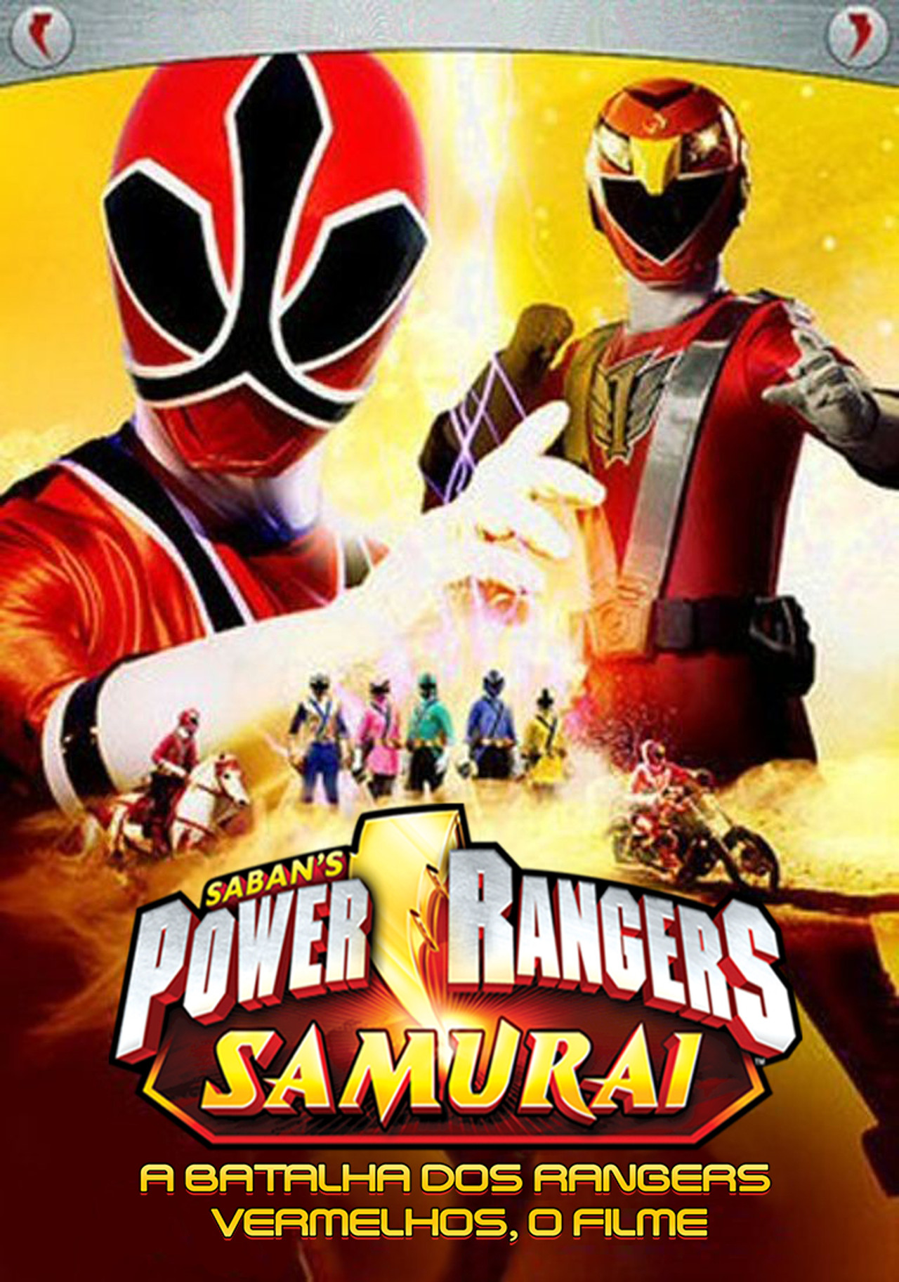 Pôster de Power Rangers Samurai: A Batalha dos Rangers Vermelhos, O Filme