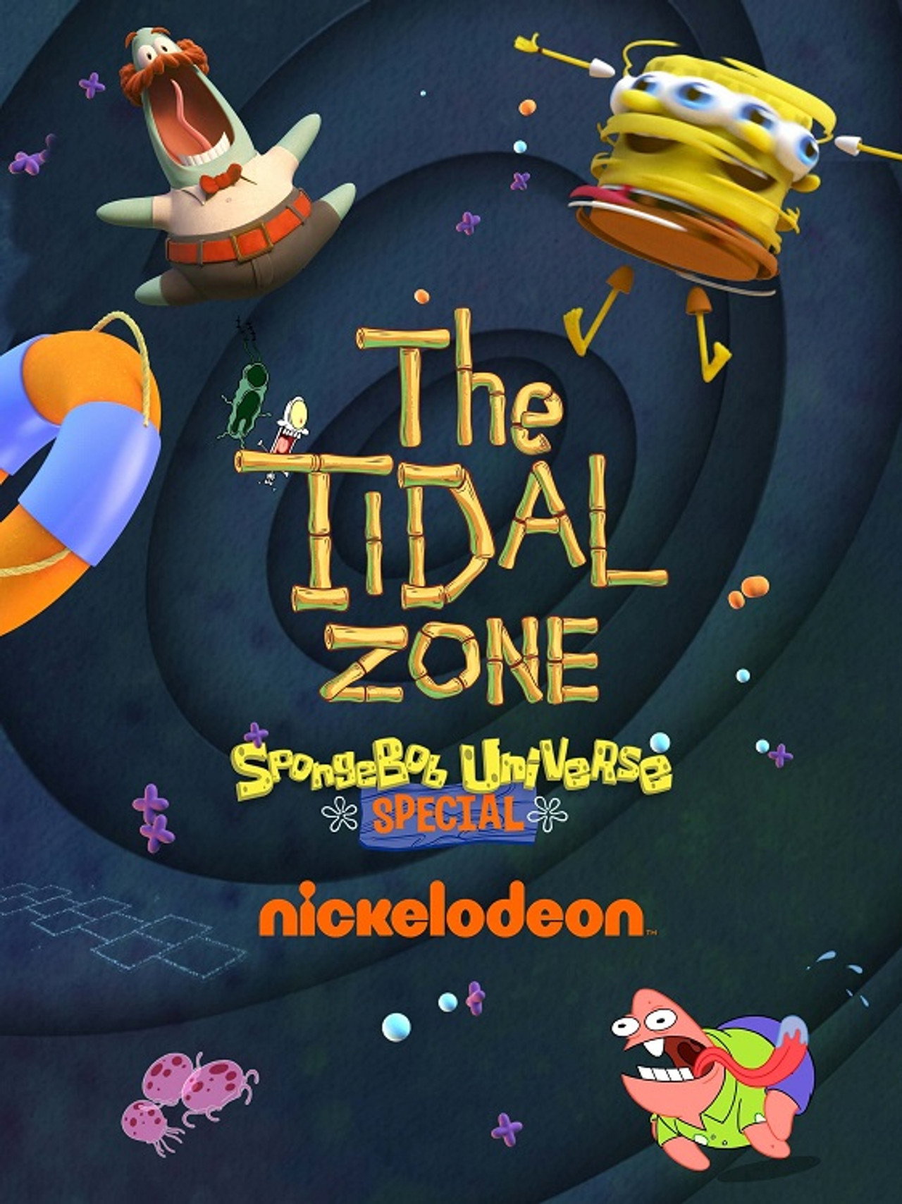 Pôster de Bob Esponja Calça Quadrada apresenta: Zona das Marés