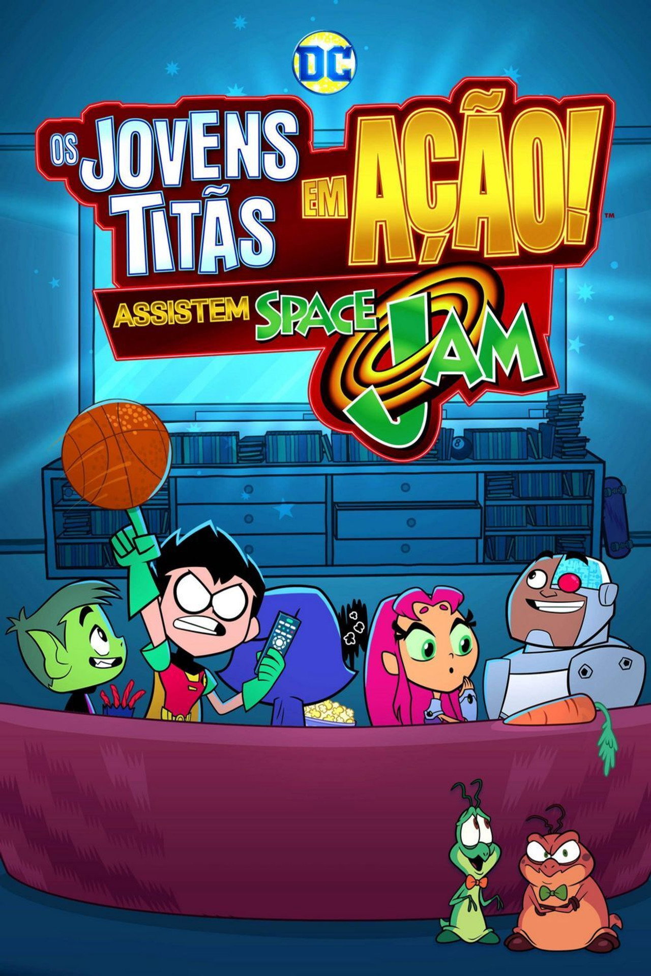 Pôster de Os Jovens Titãs Assistem A Space Jam