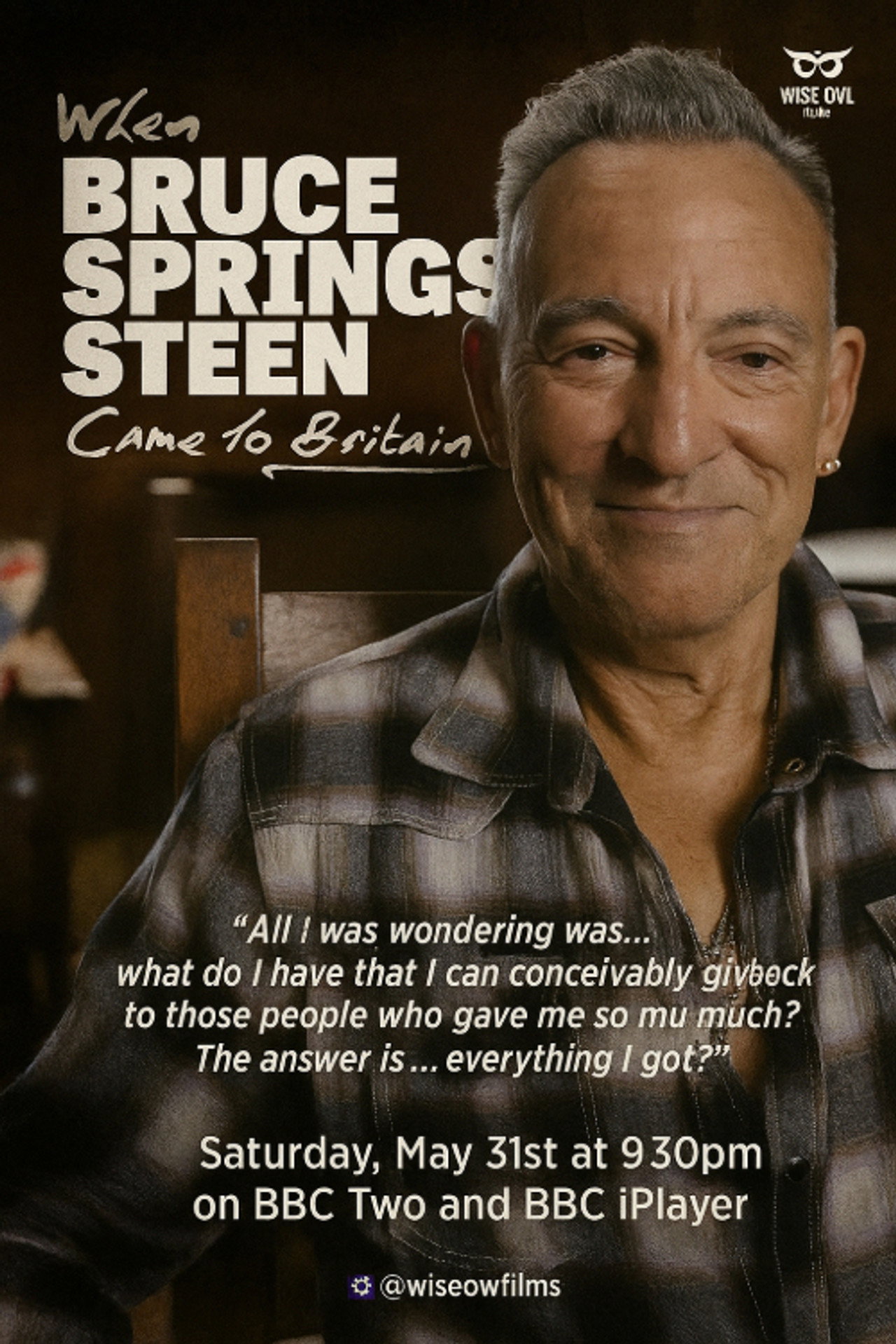 Pôster de When Bruce Springsteen Came to Britain