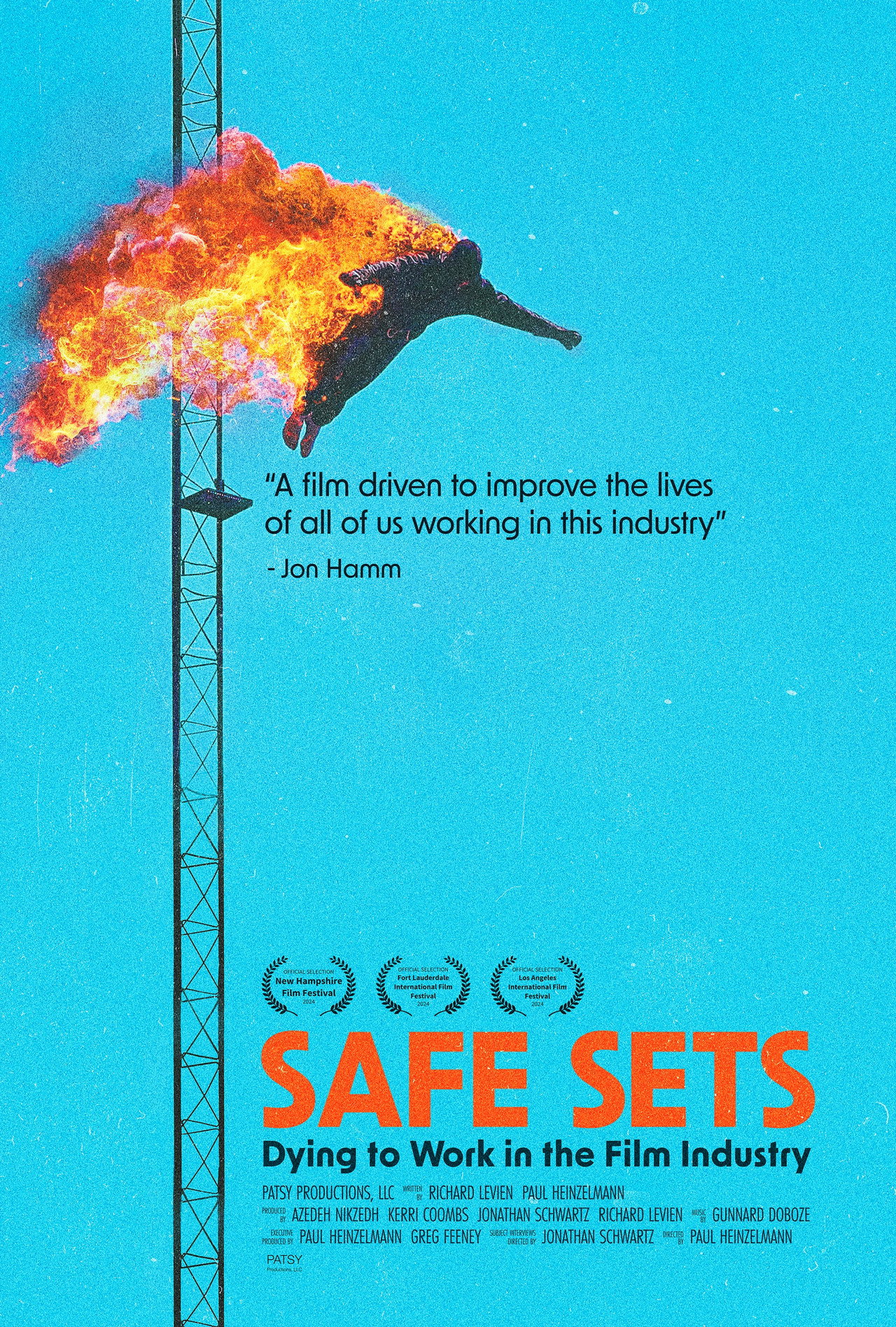 Pôster de Safe Sets: Dying to Work in the Film Industry
