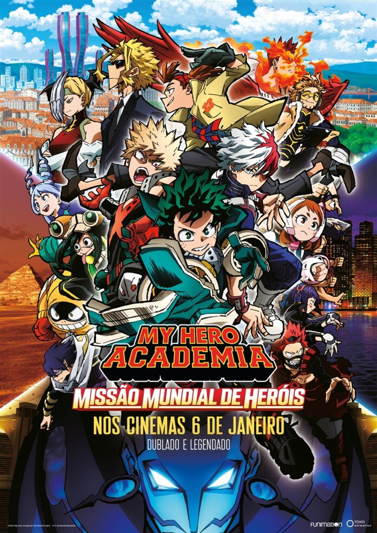 Pôster de My Hero Academia: Missão Mundial de Heróis