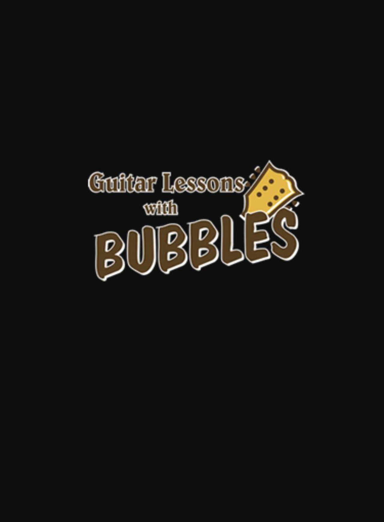 Pôster de Guitar Lessons with Bubbles