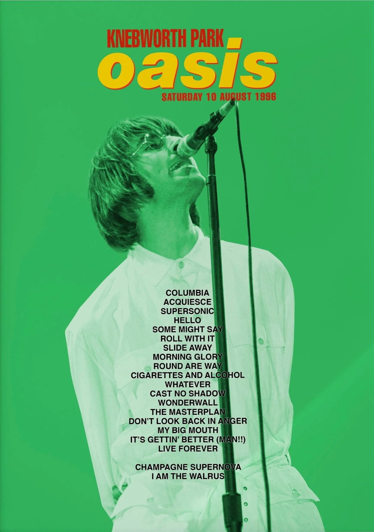 Pôster de Oasis LIVE AT KNEBWORTH: August 10th, 1996