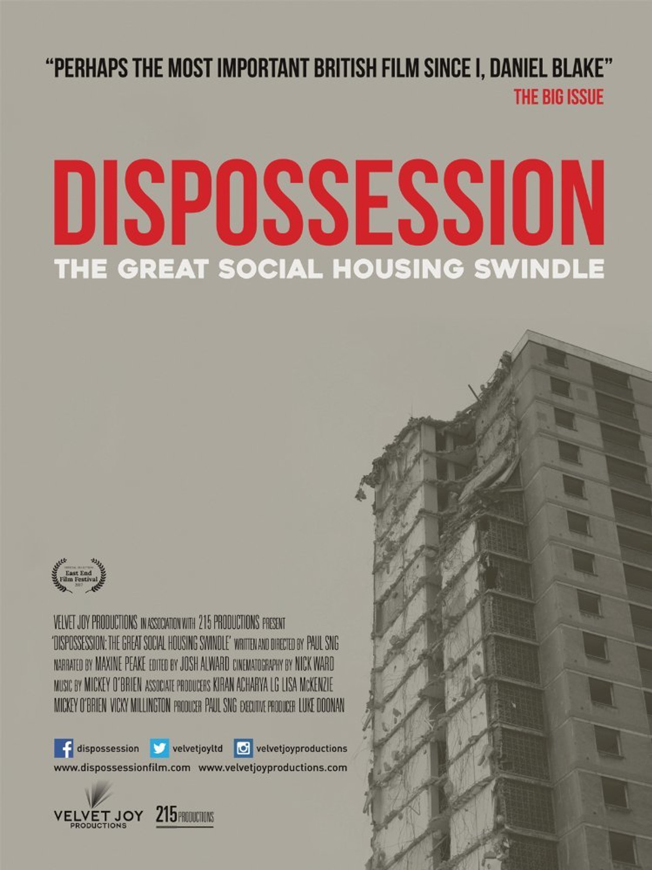 Pôster de Dispossession: The Great Social Housing Swindle