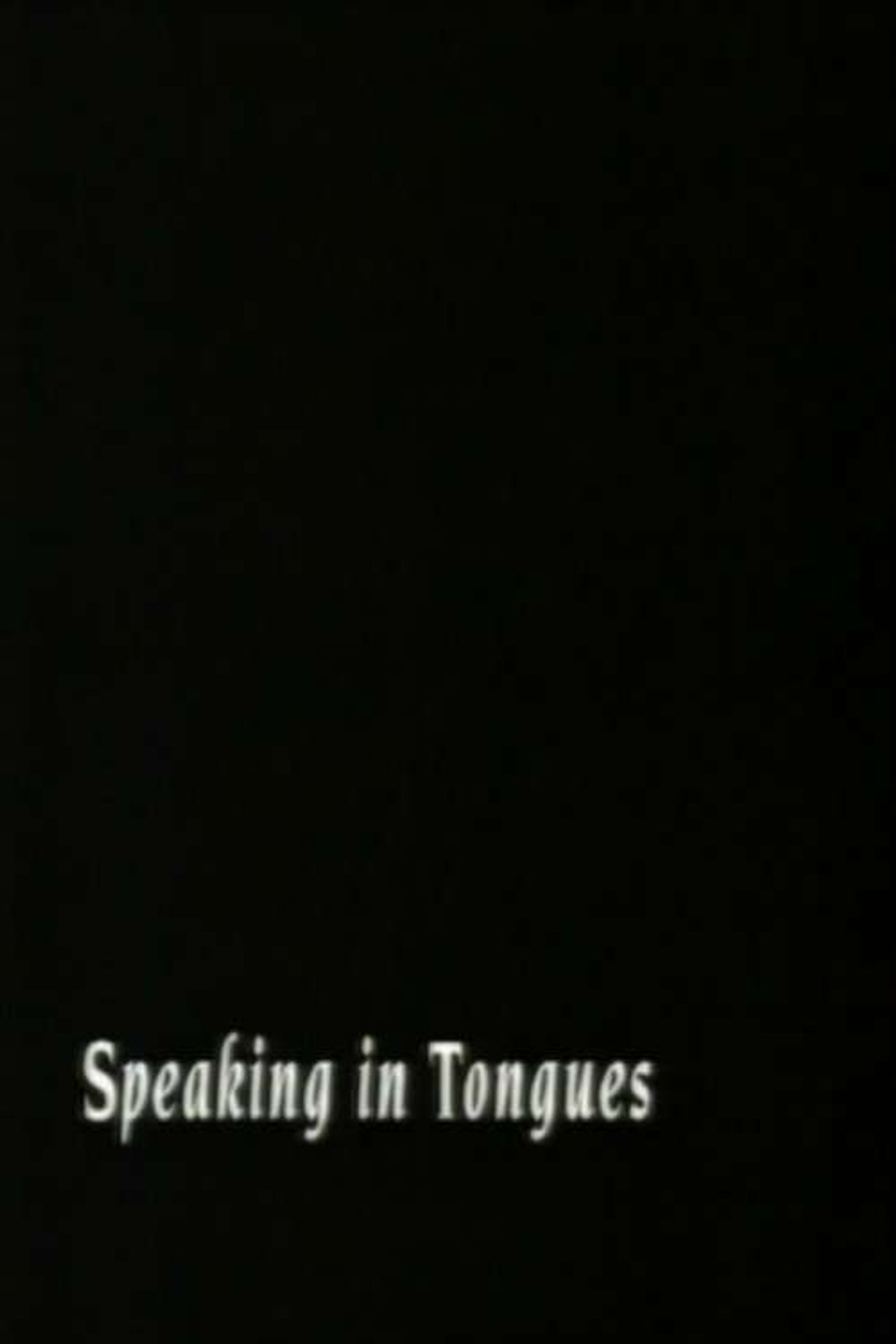 Pôster de Speaking In Tongues