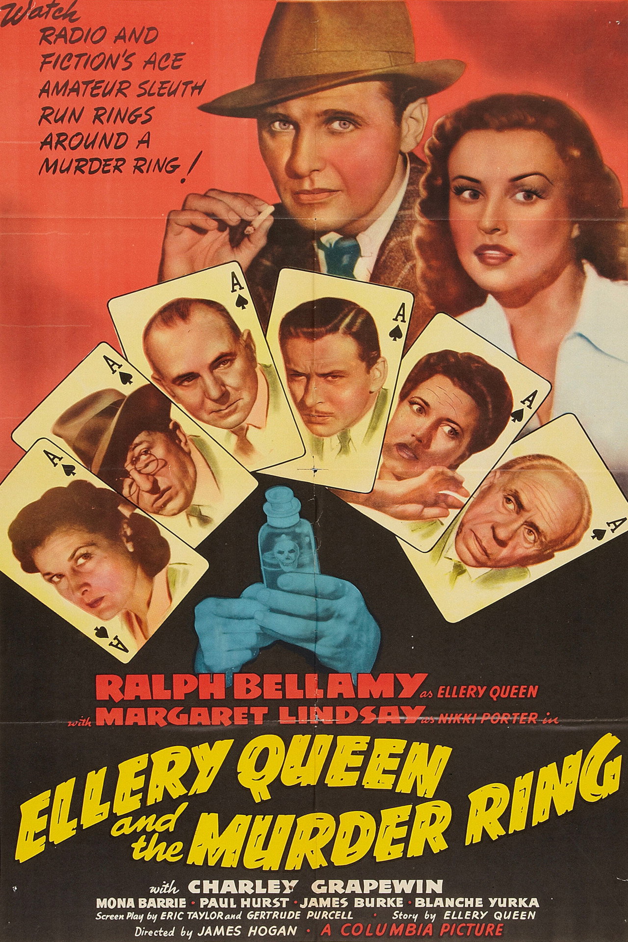 Pôster de Ellery Queen and the Murder Ring
