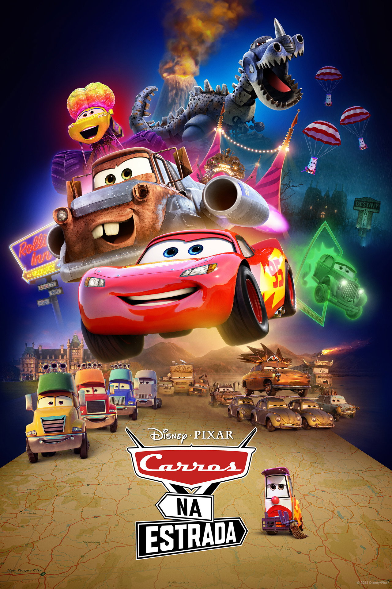 Pôster de Carros na Estrada