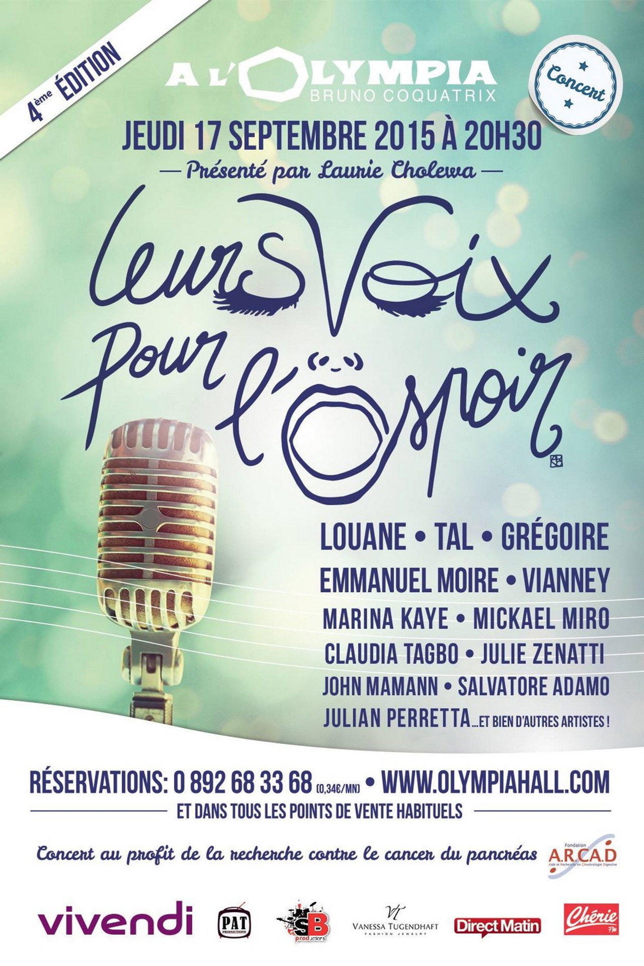Pôster de Leurs voix pour l'espoir - 4ème édition