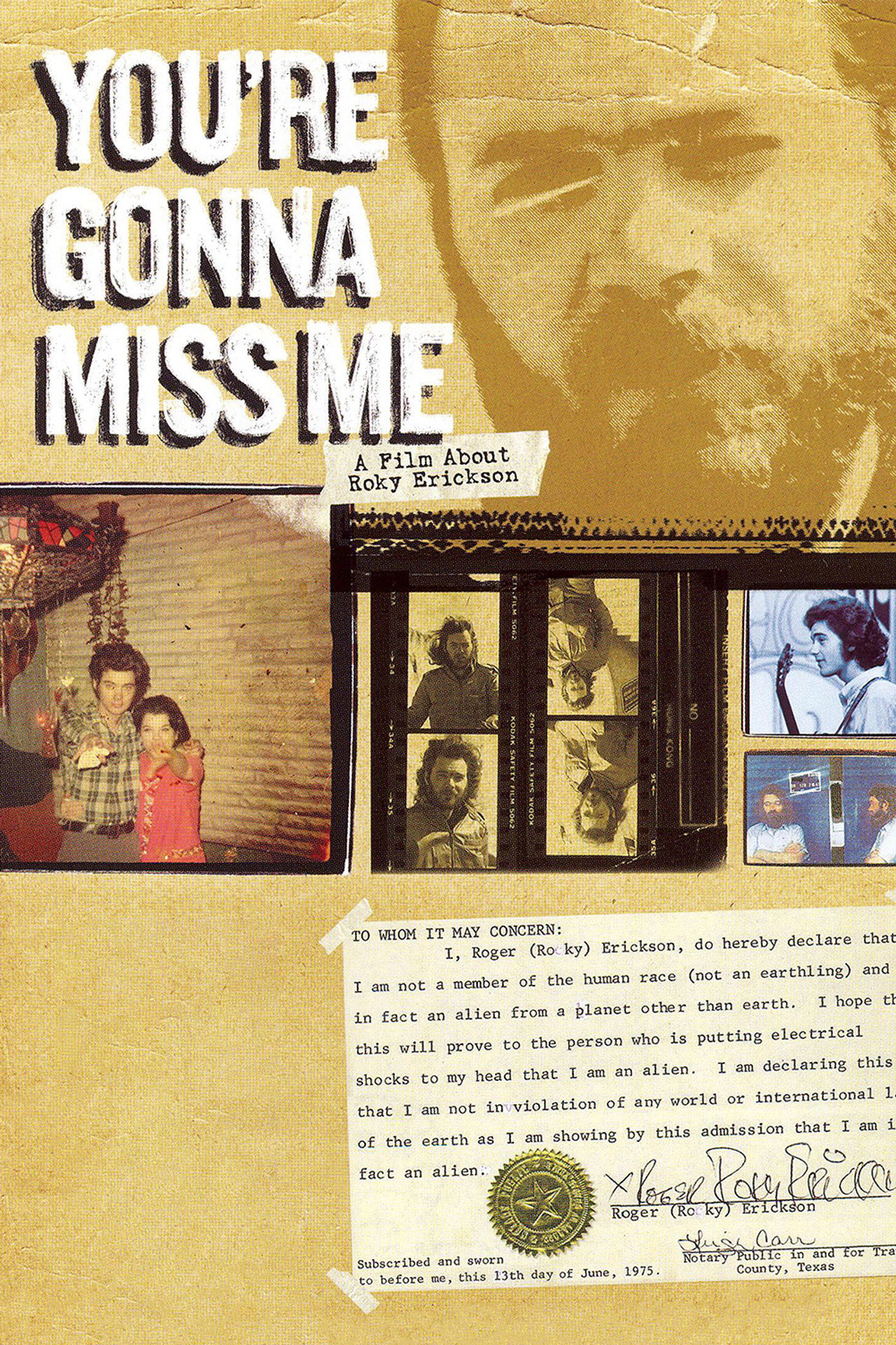 Pôster de You're Gonna Miss Me: A Film About Roky Erickson