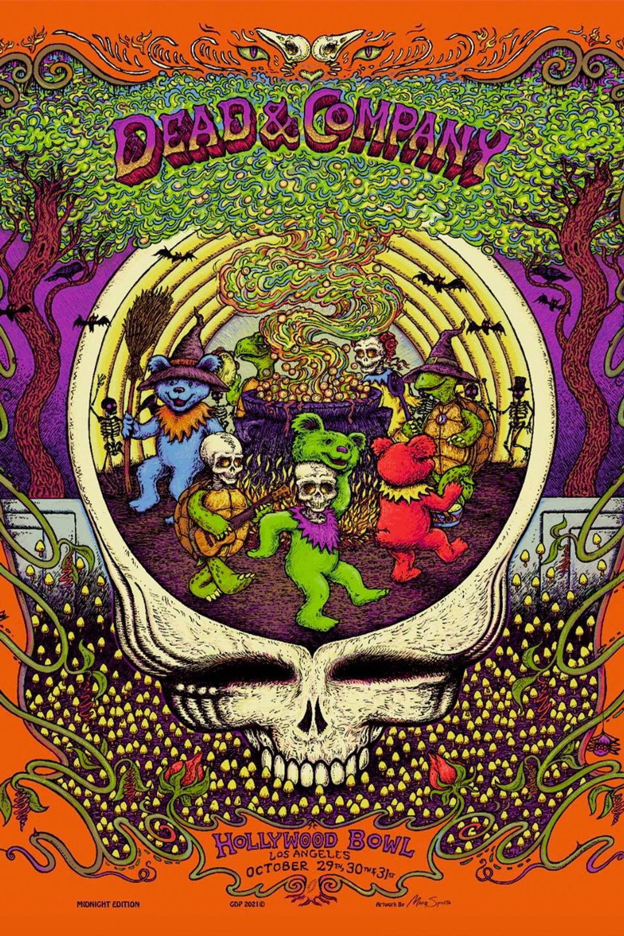 Pôster de Dead & Company: 2021.10.30 Hollywood Bowl - Hollywood, CA
