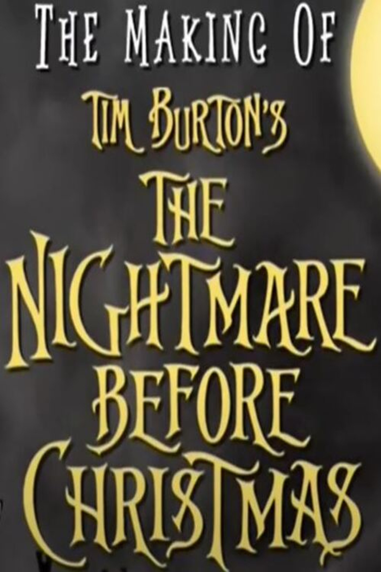 Pôster de The Making of Tim Burton's 'The Nightmare Before Christmas'