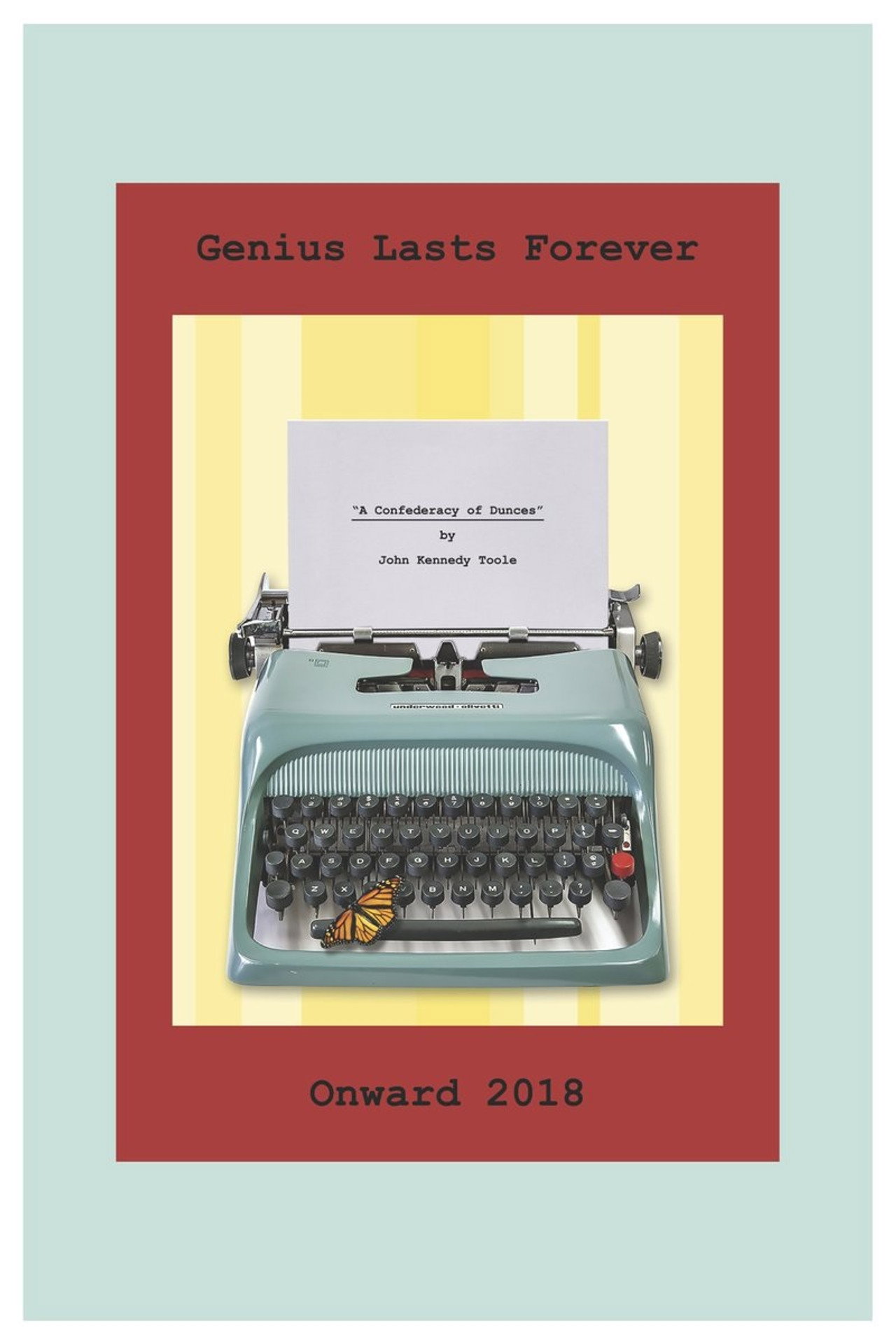 Pôster de Butterfly in the Typewriter