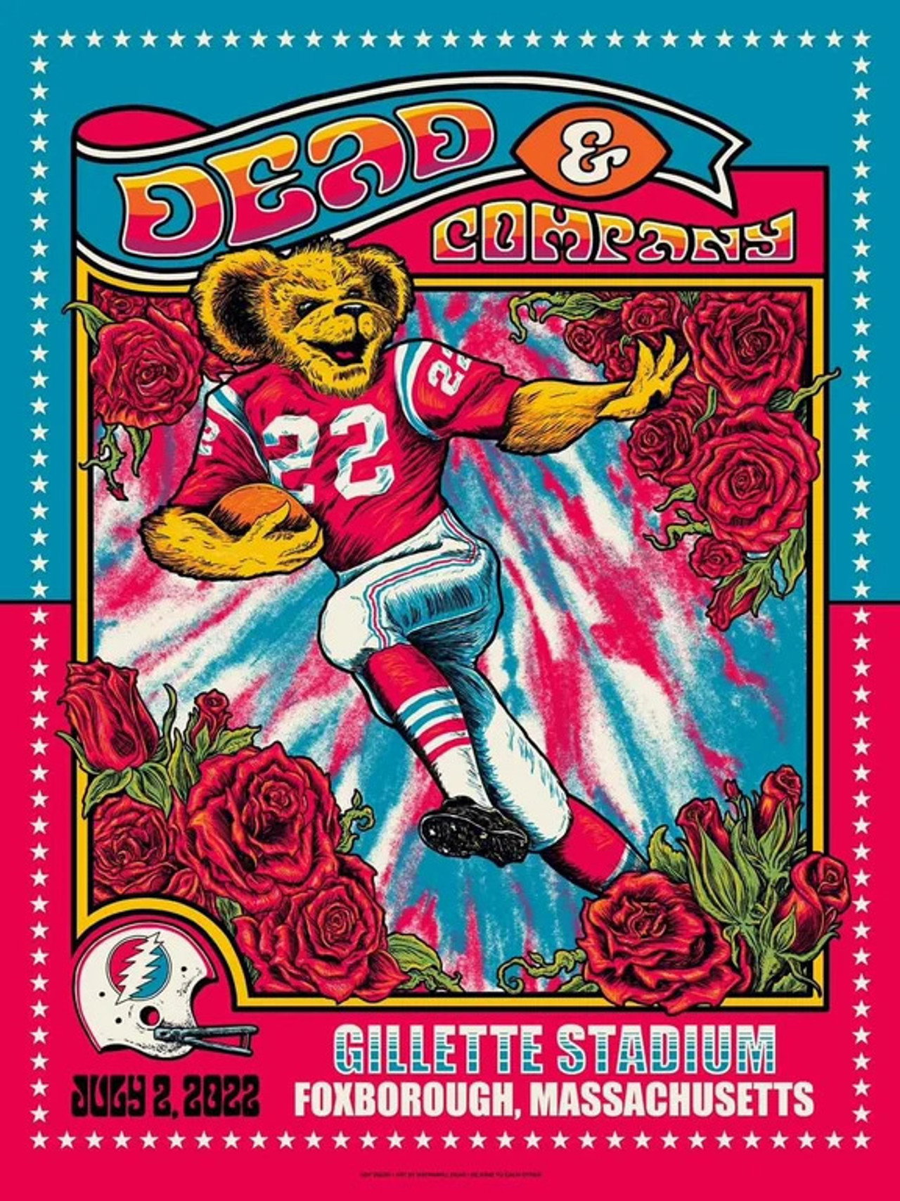 Pôster de Dead & Company: 2022-07-02 Gillette Stadium, Foxborough, MA
