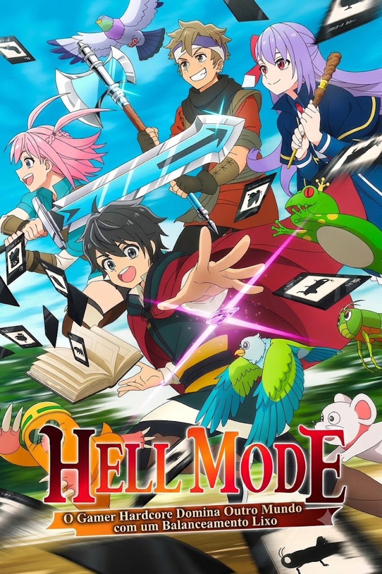 Pôster de Hell Mode: O Gamer Hardcore Domina Outro Mundo com um Balanceamento Lixo