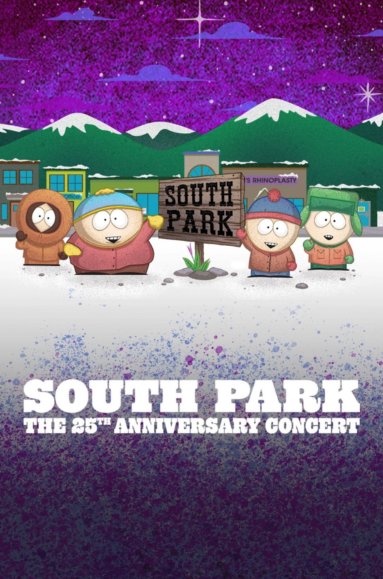 Pôster de South Park 25° Aniversário: O Concerto