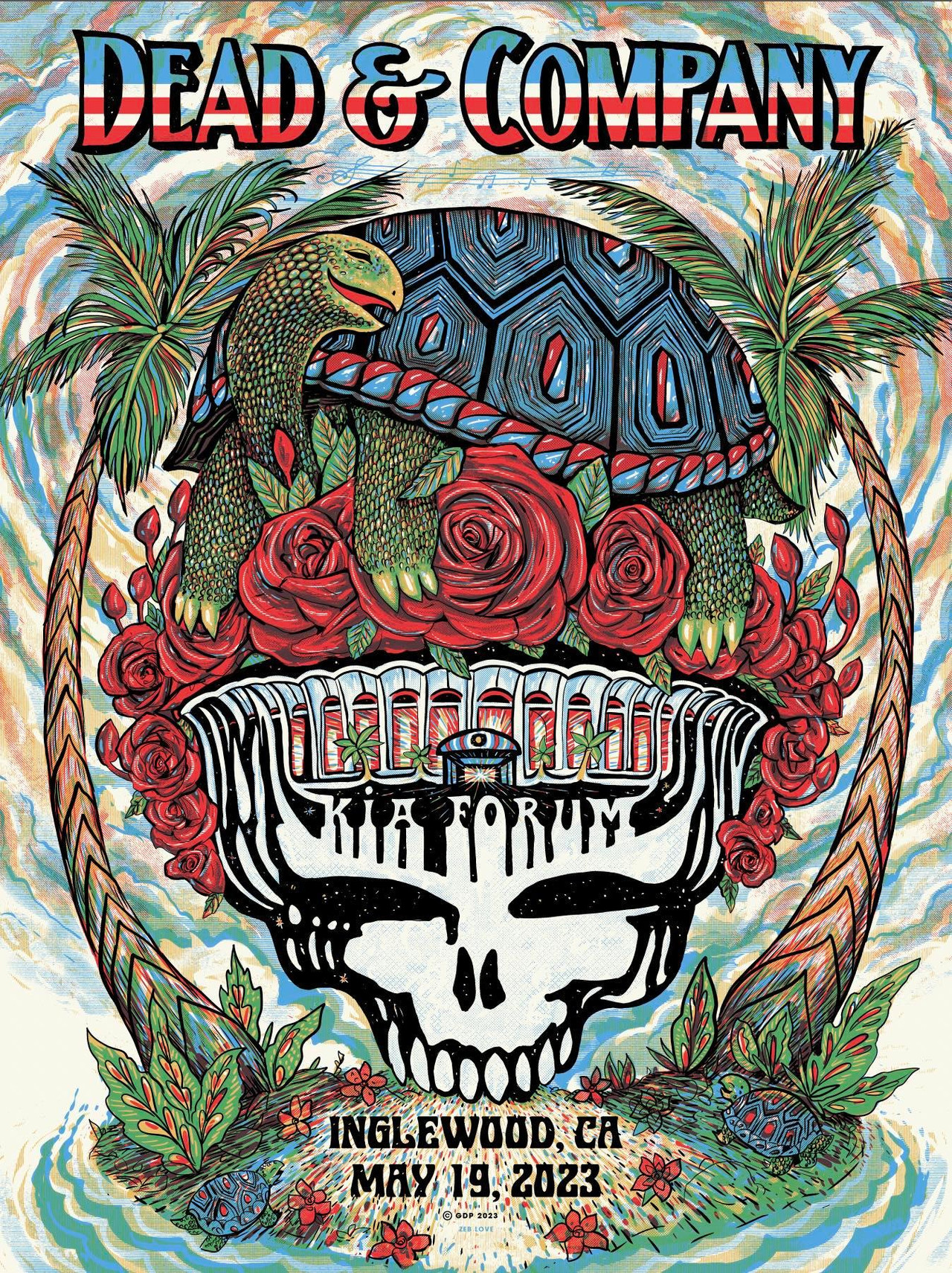 Pôster de Dead & Company: 2023-05-19 Kia Forum, Inglewood, CA, USA