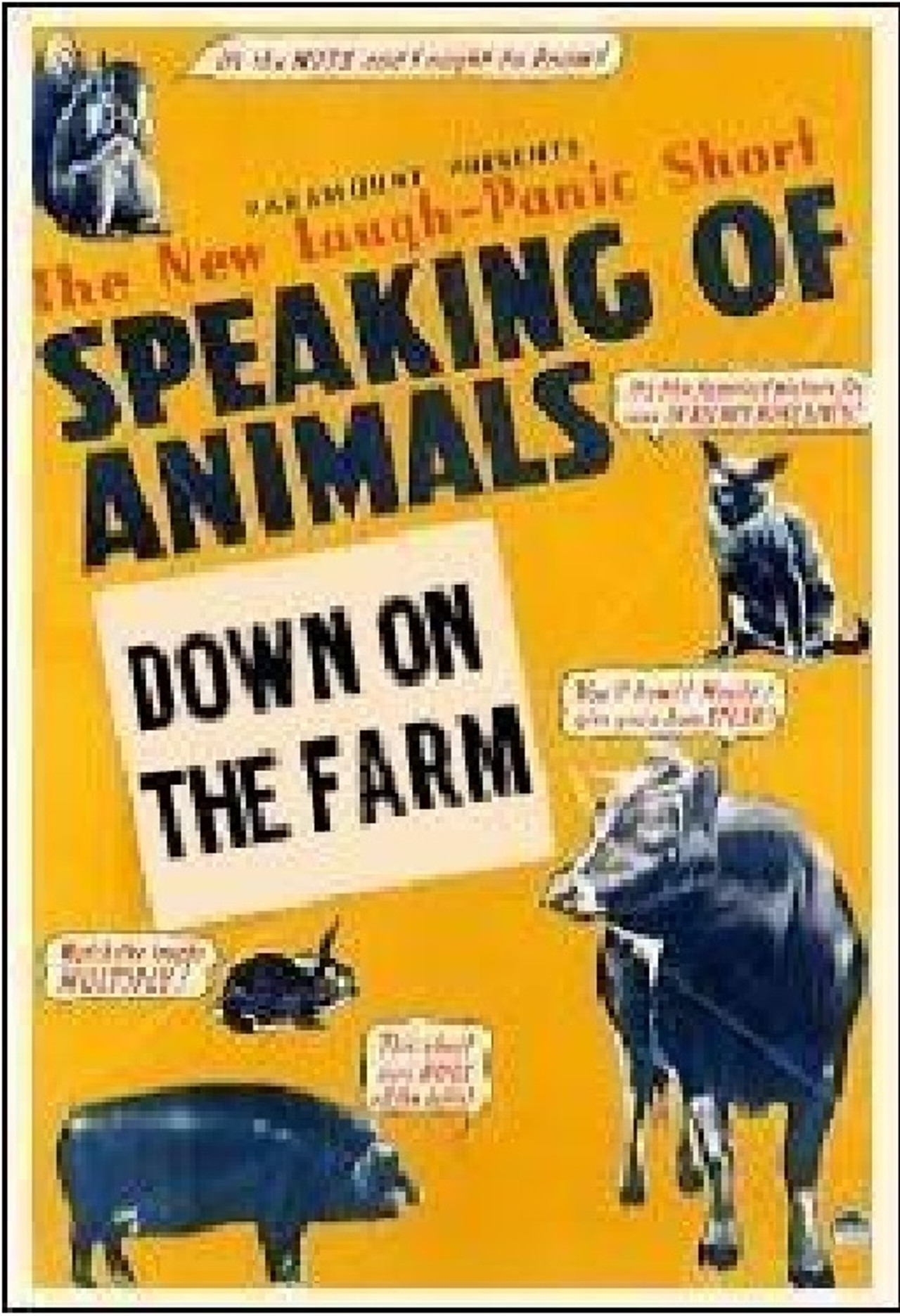 Pôster de Speaking of Animals Down on the Farm
