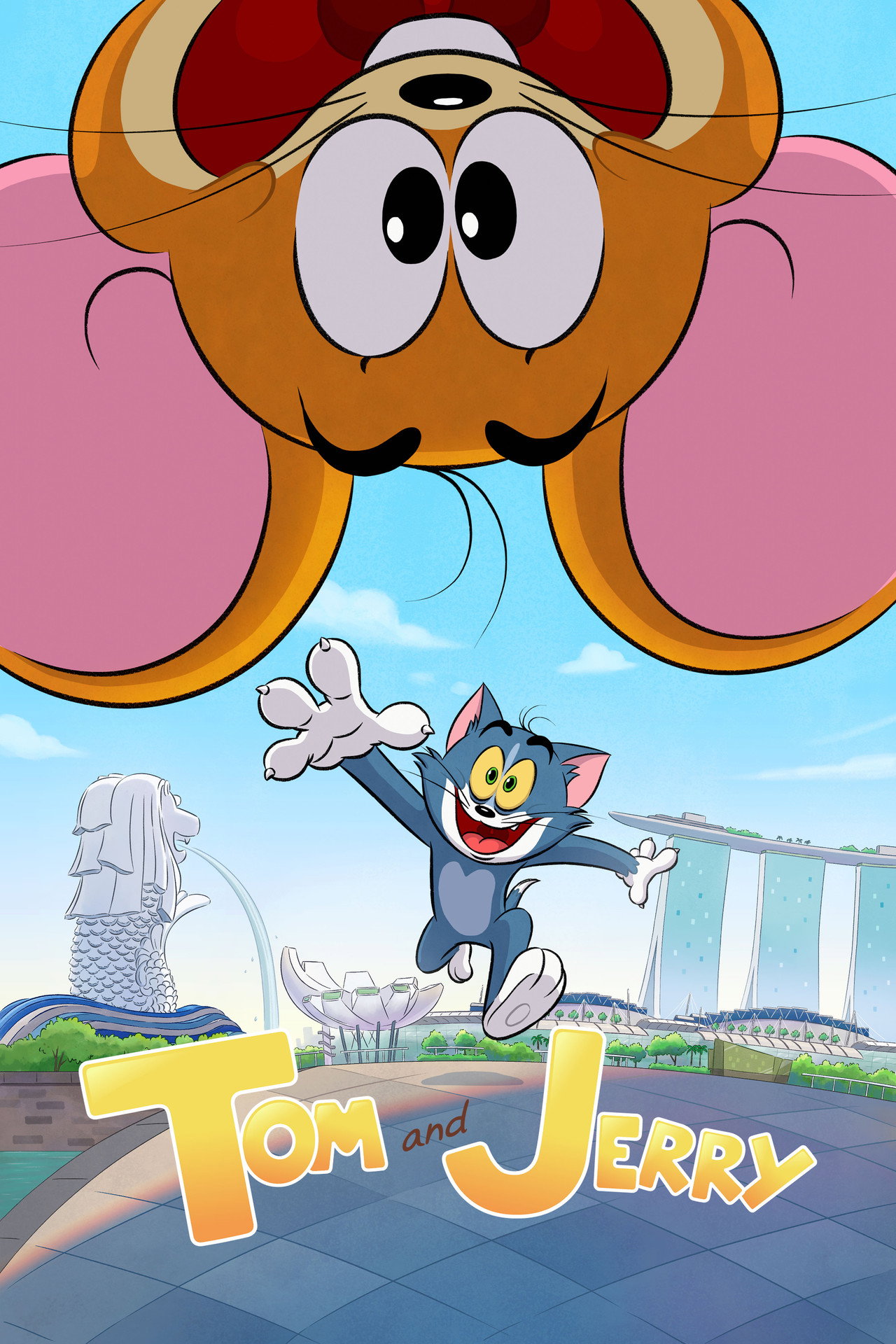 Pôster de Tom e Jerry na Singapura
