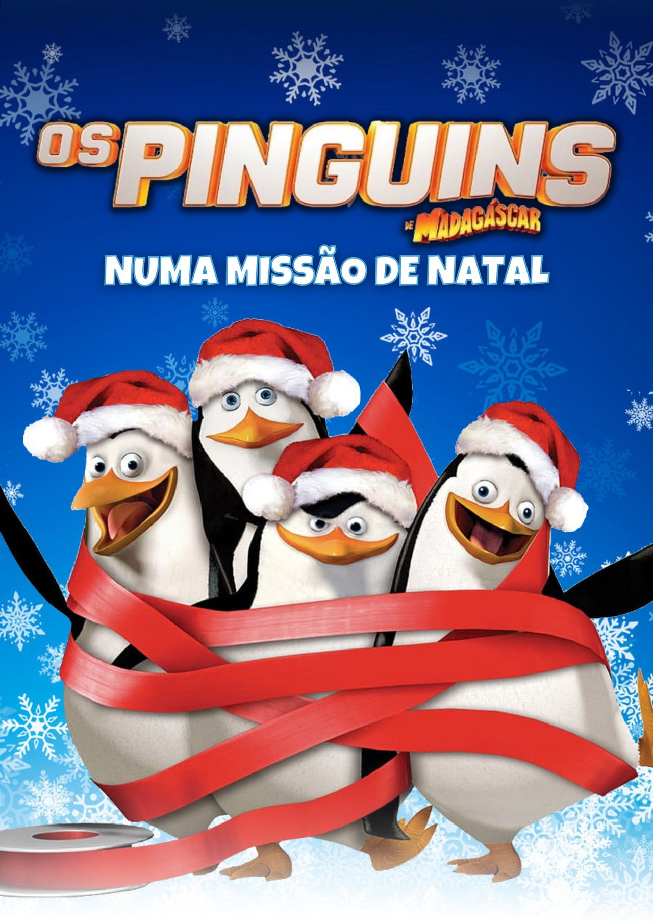 Pôster de Os Pinguins de Madagascar em uma Missão de Natal