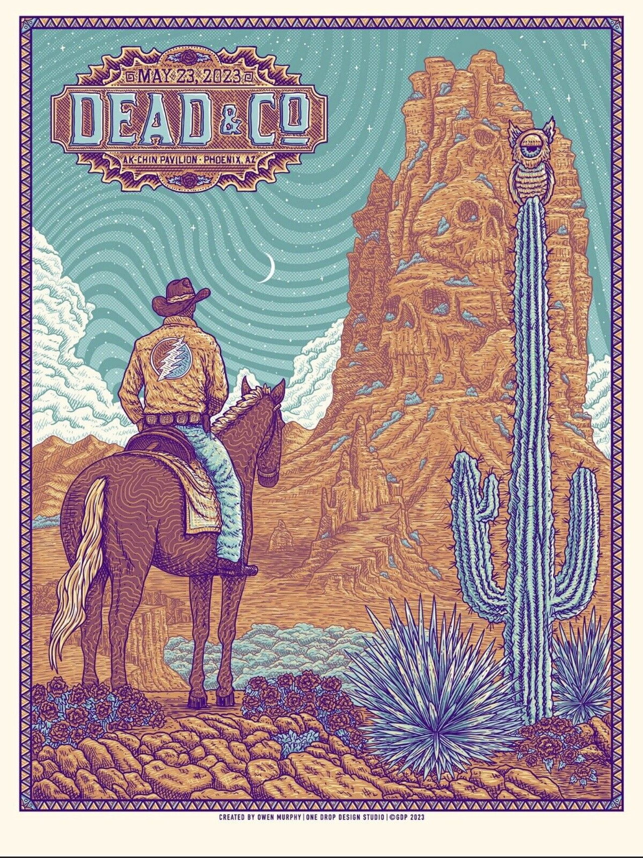 Pôster de Dead & Company: 2023-05-23 Ak Chin Pavilion, AZ