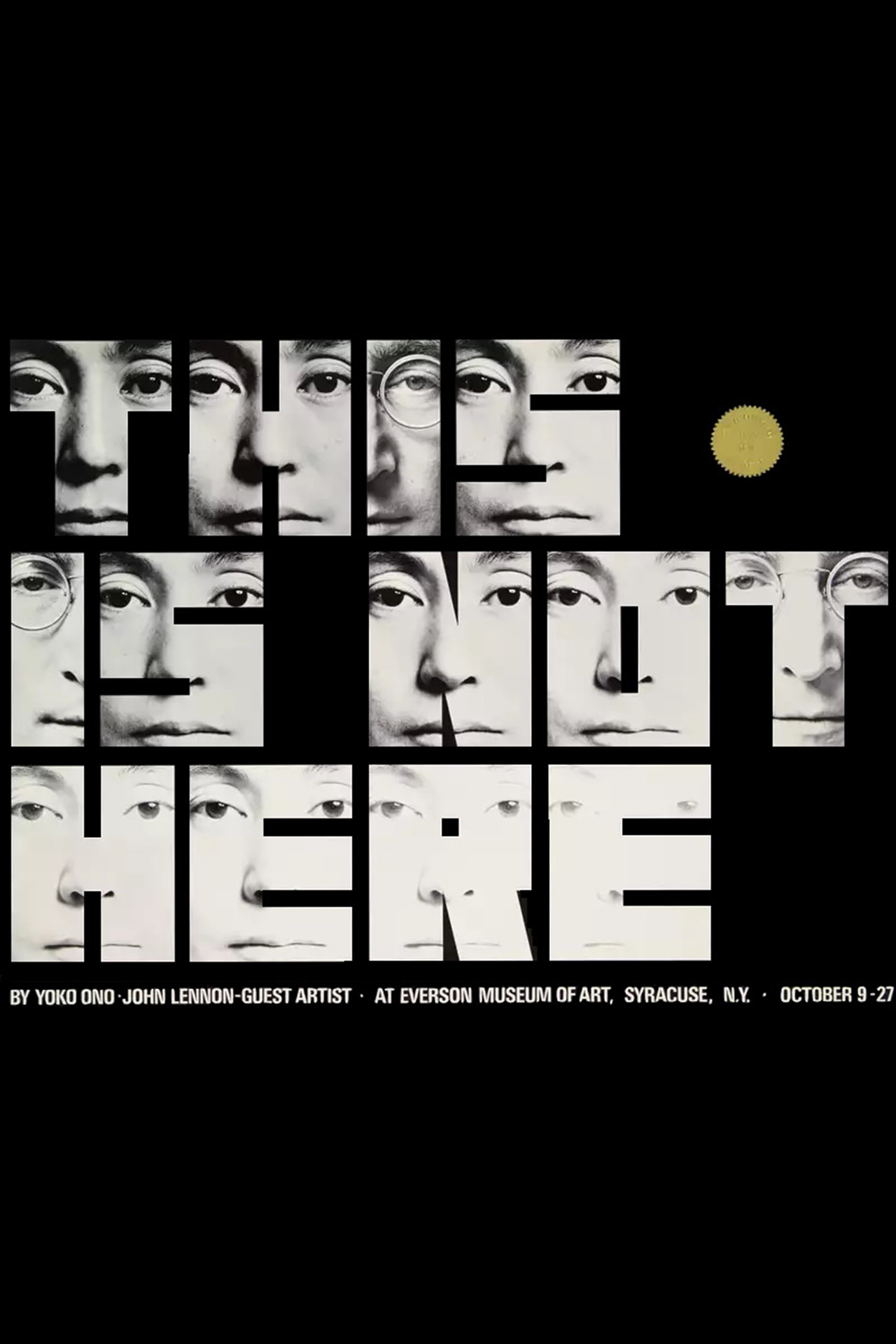 Pôster de Yoko Ono: This Is Not Here