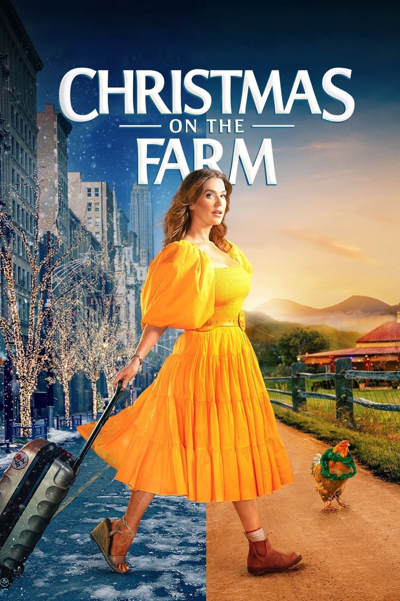 Pôster de Natal na Fazenda