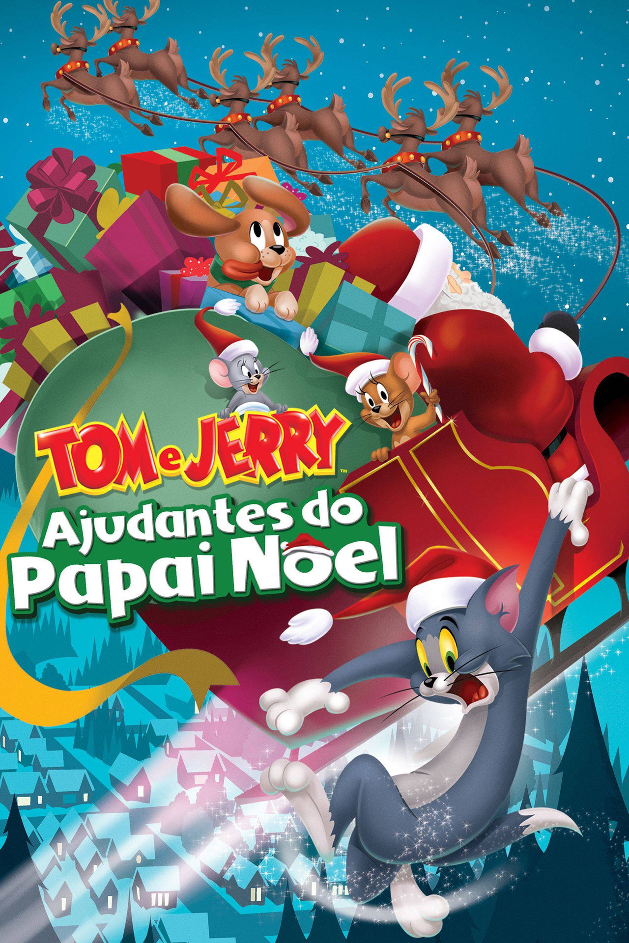 Pôster de Tom e Jerry: Ajudantes do Papai Noel