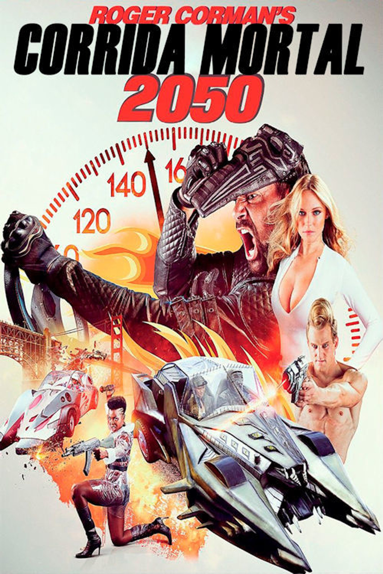 Pôster de De Roger Corman Corrida Mortal 2050