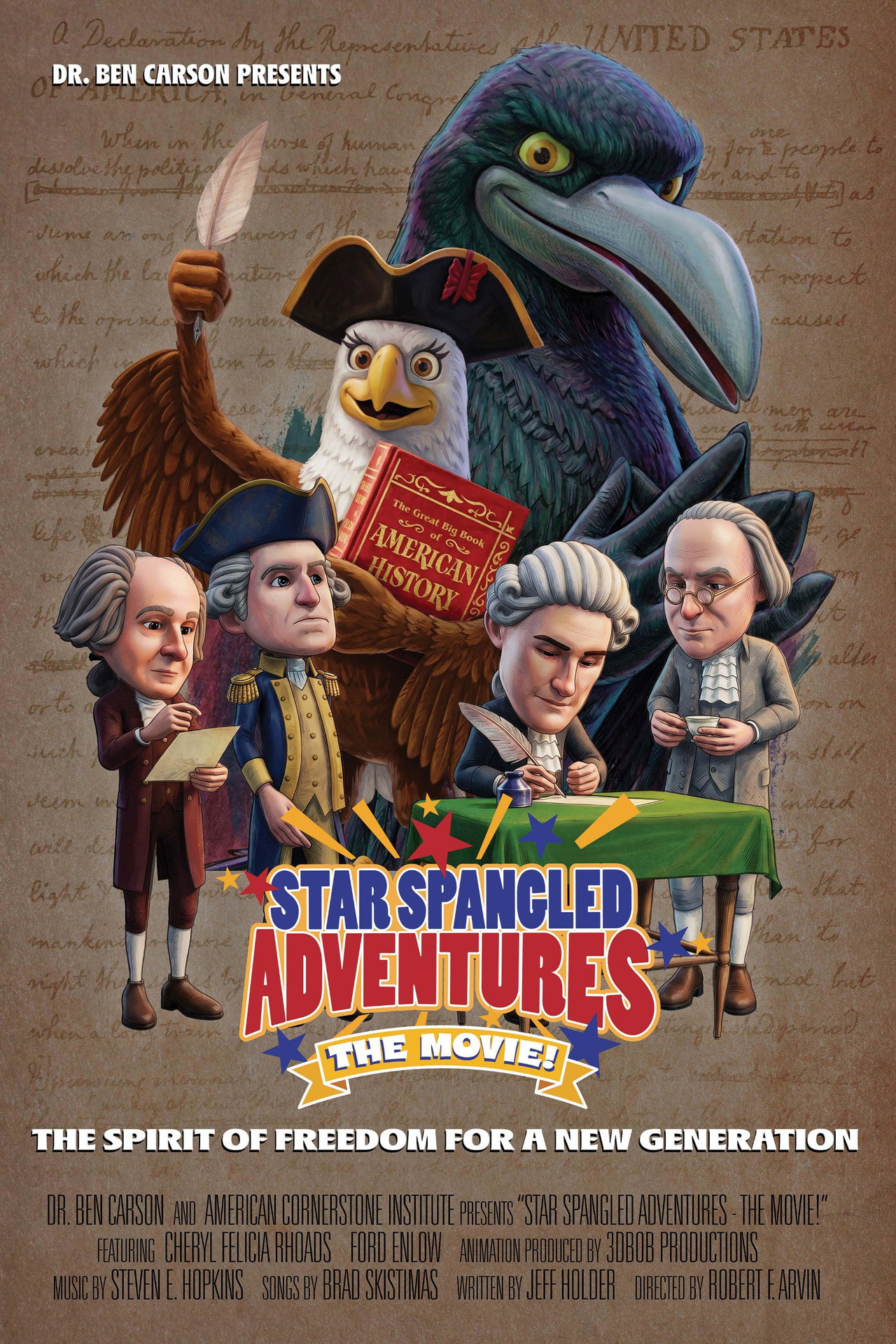 Pôster de Star Spangled Adventures - The Movie!