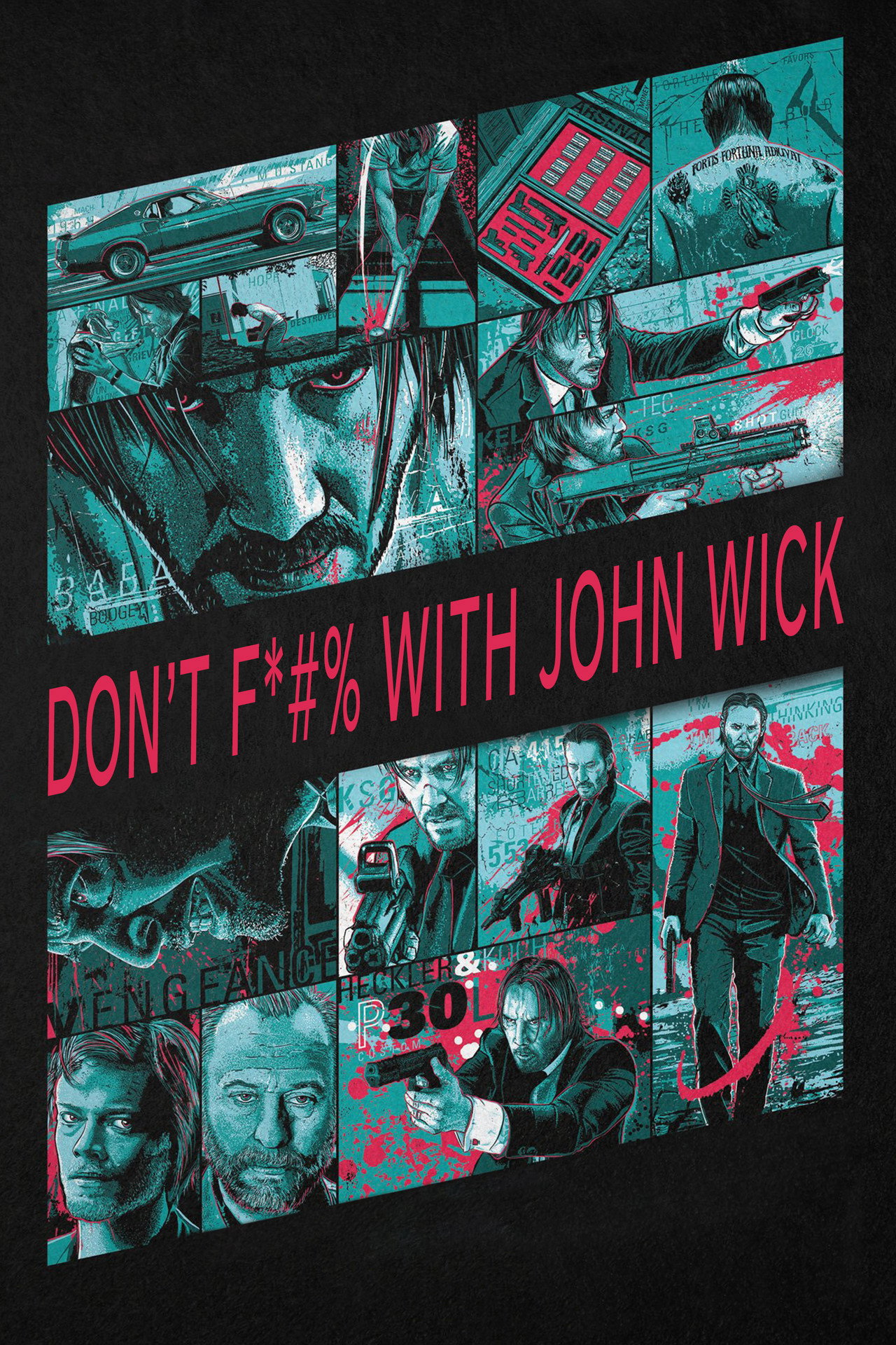 Pôster de Don't F*#% With John Wick