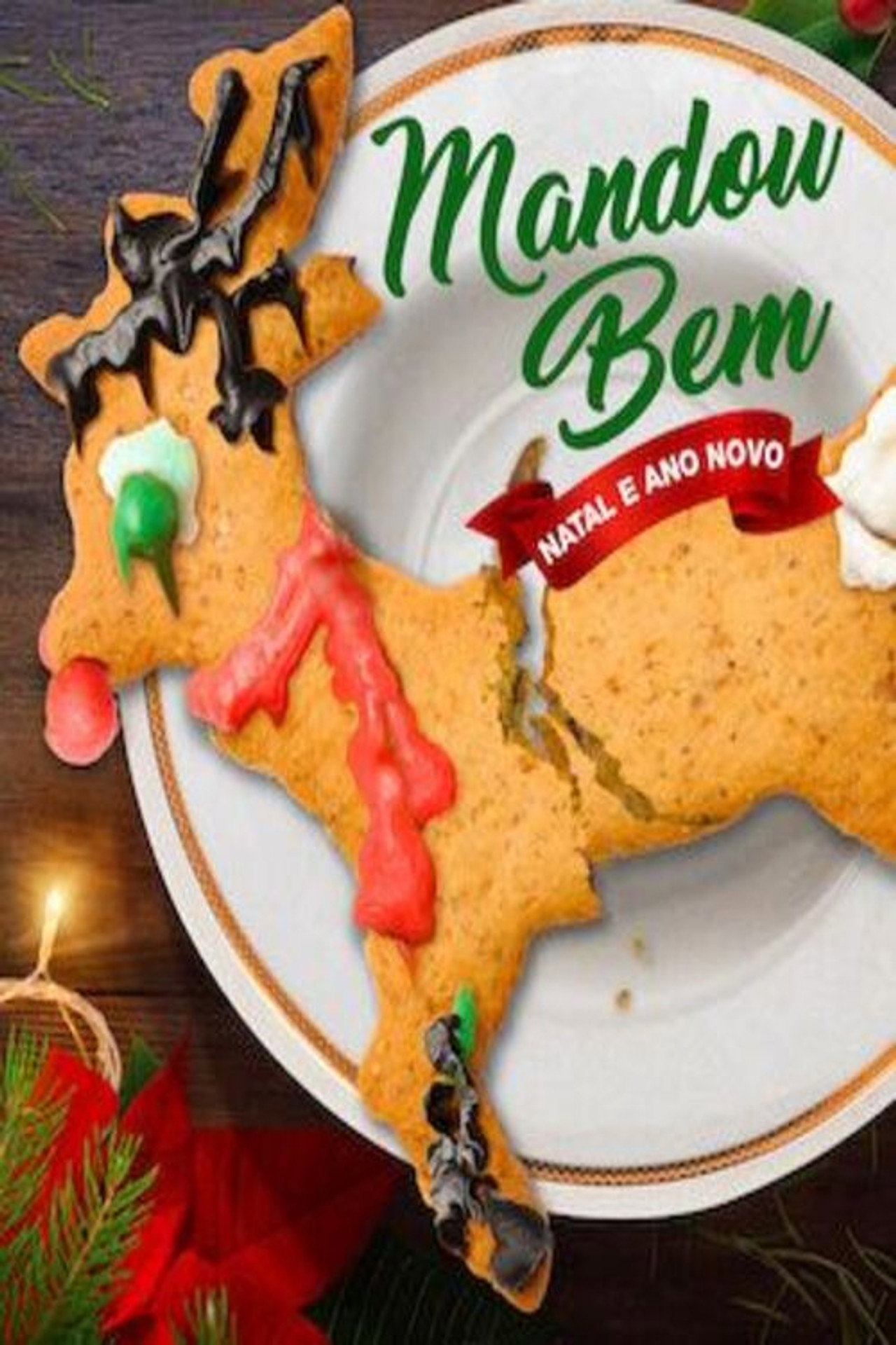 Pôster de Mandou Bem - Natal e Ano Novo
