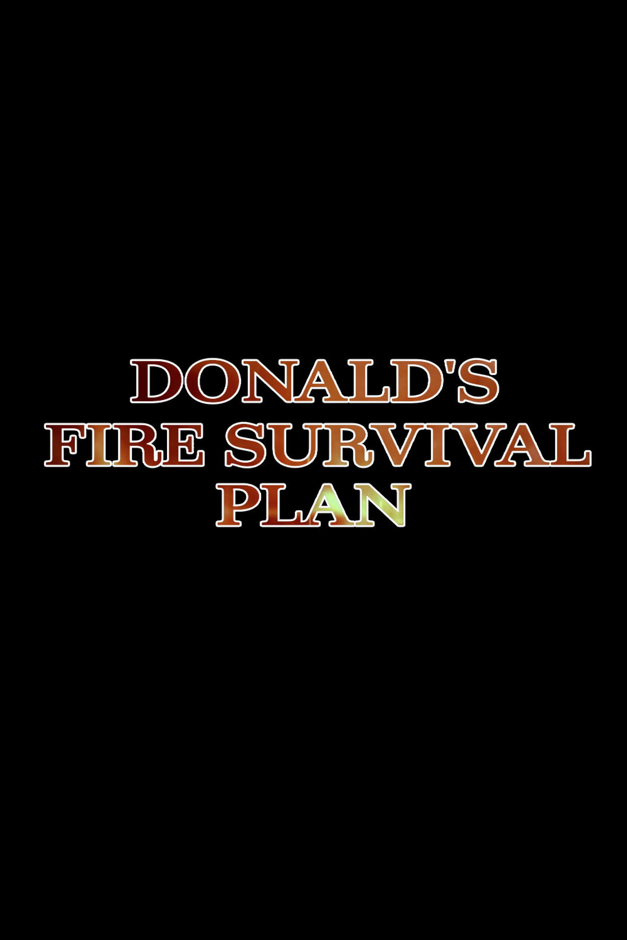 Pôster de Donald's Fire Survival Plan (Revised)