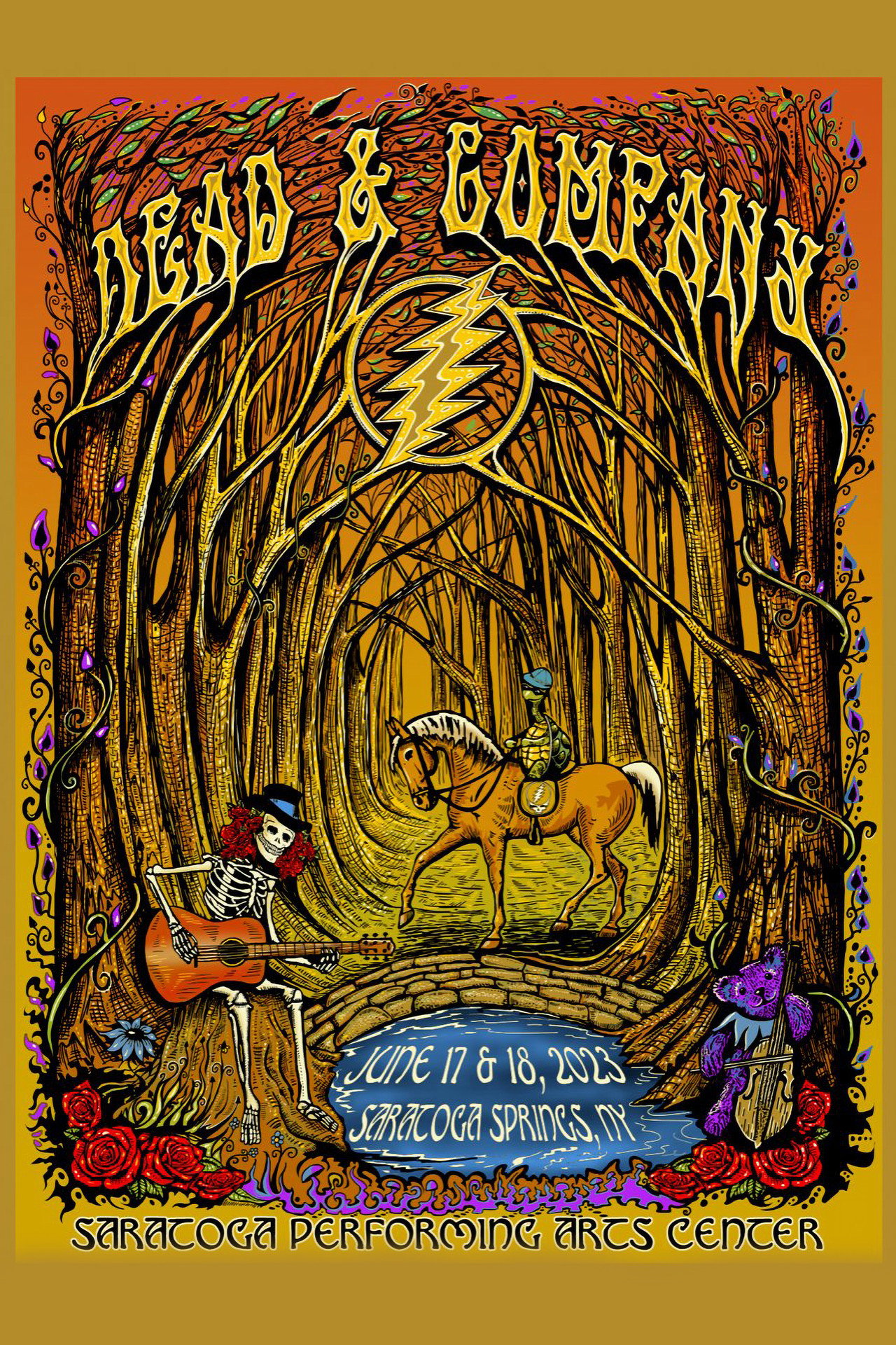 Pôster de Dead & Company: 2023-06-17 Saratoga Performing Arts Center, Saratoga Springs, NY, USA