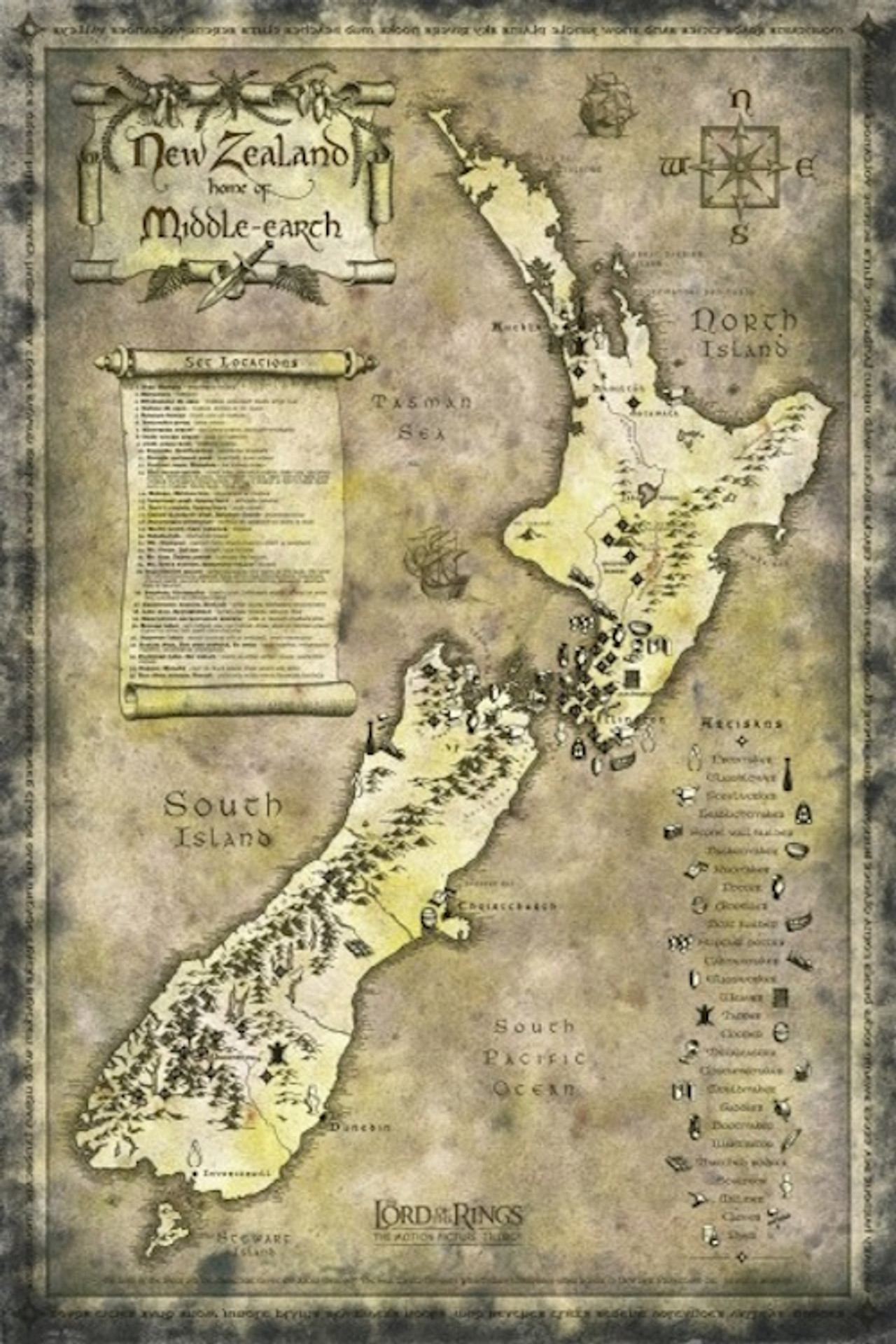 Pôster de The Fellowship of the Ring: New Zealand as Middle Earth